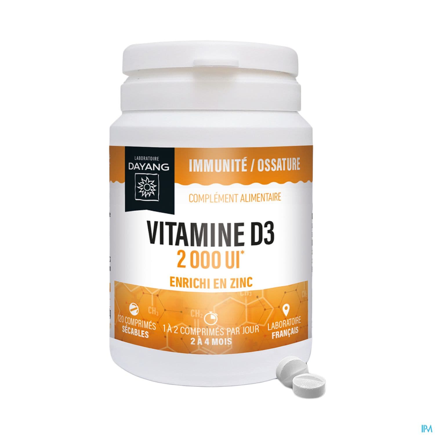 Dayang Vitamine D3 + Zinc Comprime 120