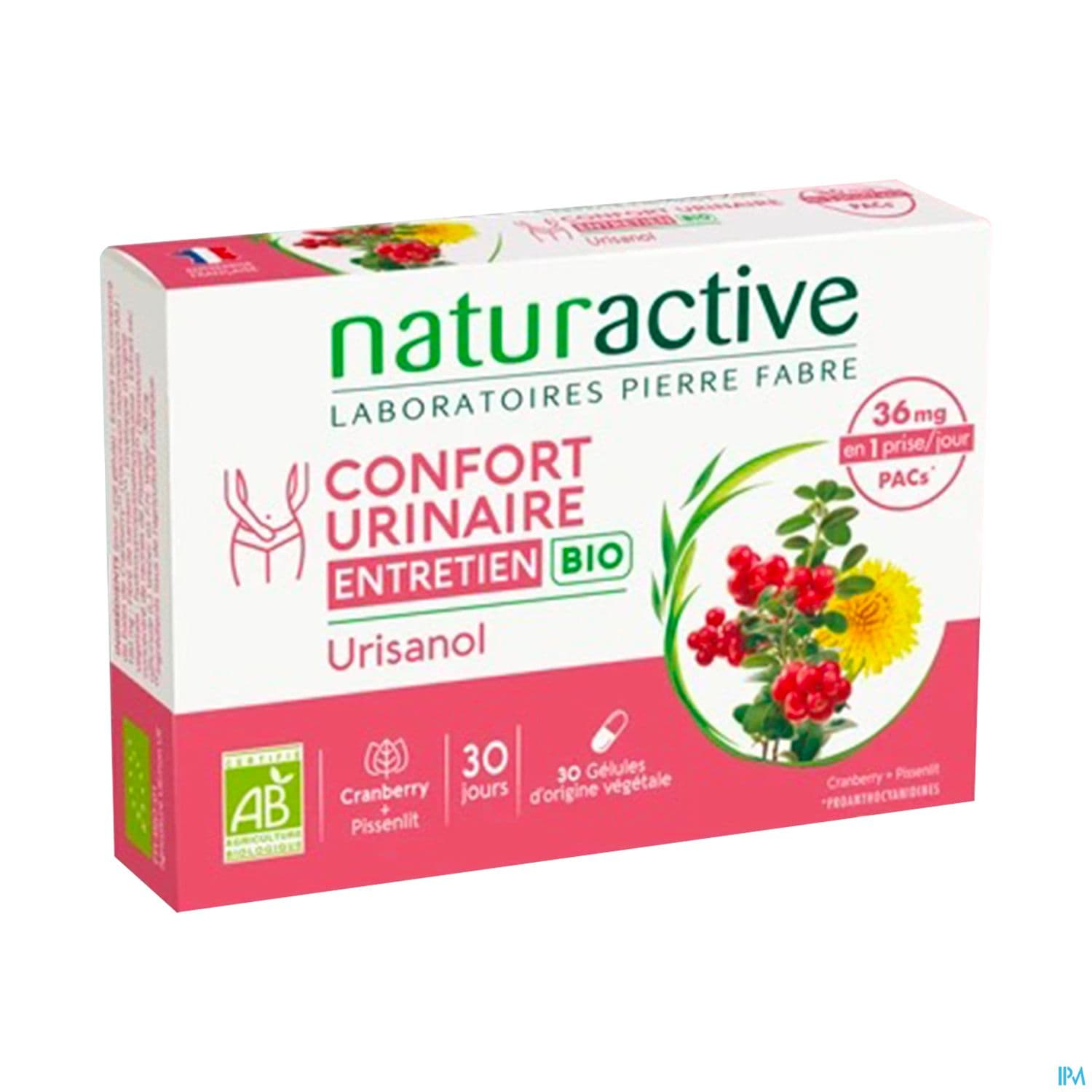 Naturactive Urisanol Confort Urinaire Entretien Bio Gelule 30
