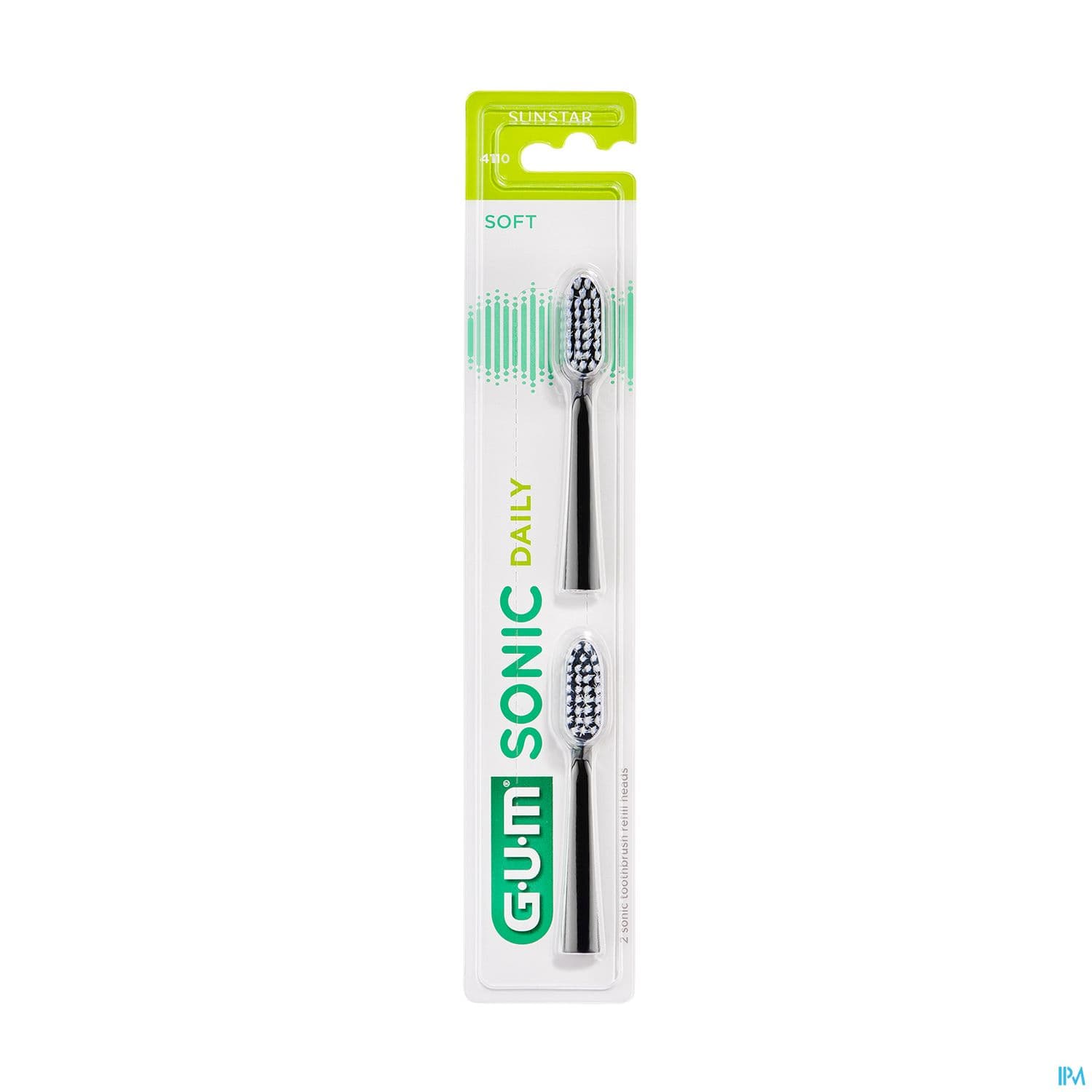 Gum Activital Sonic Rechange Pour Brosse Black X2