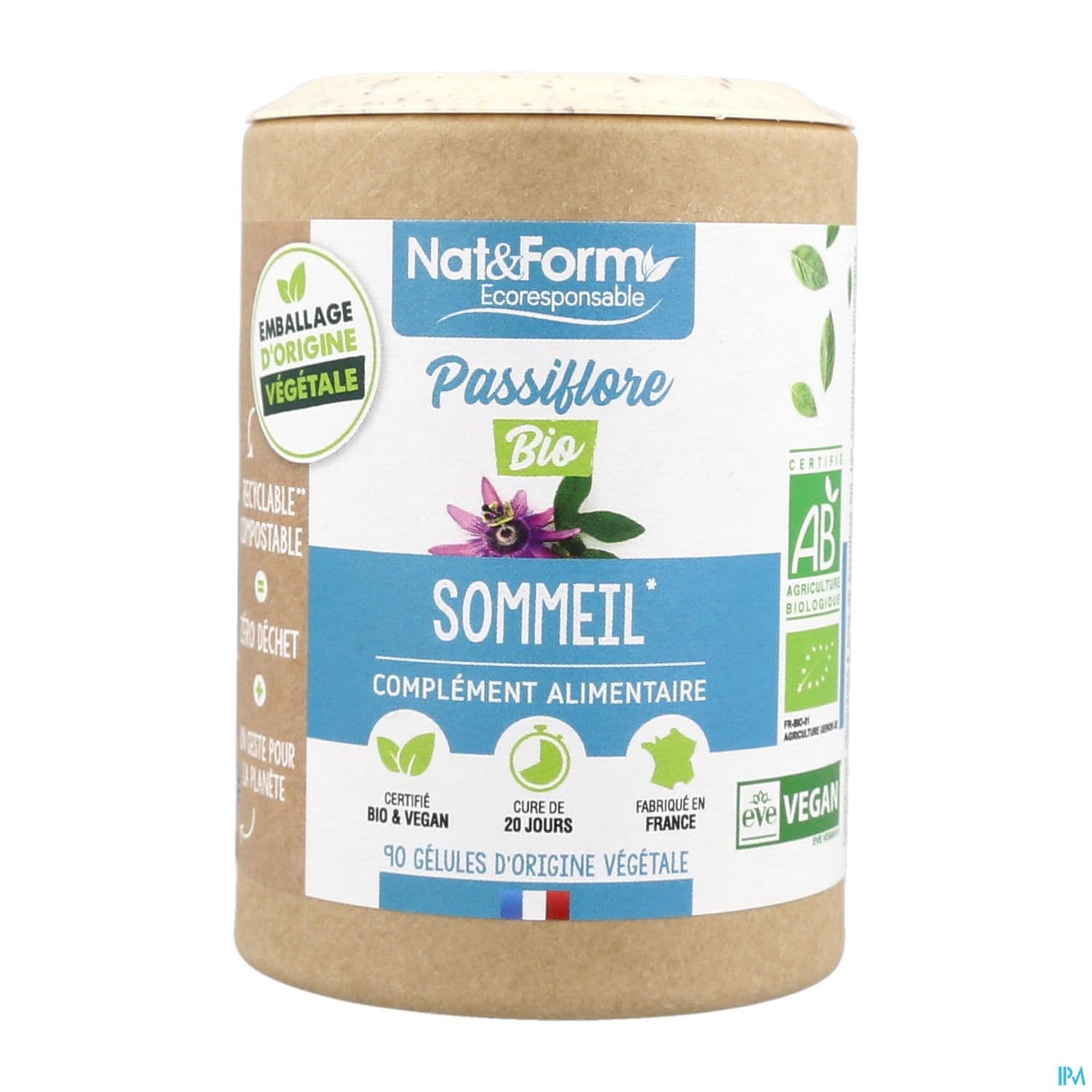 Nat Et Form Ecoresponsable Passiflore Bio Gelule Vegetale 90
