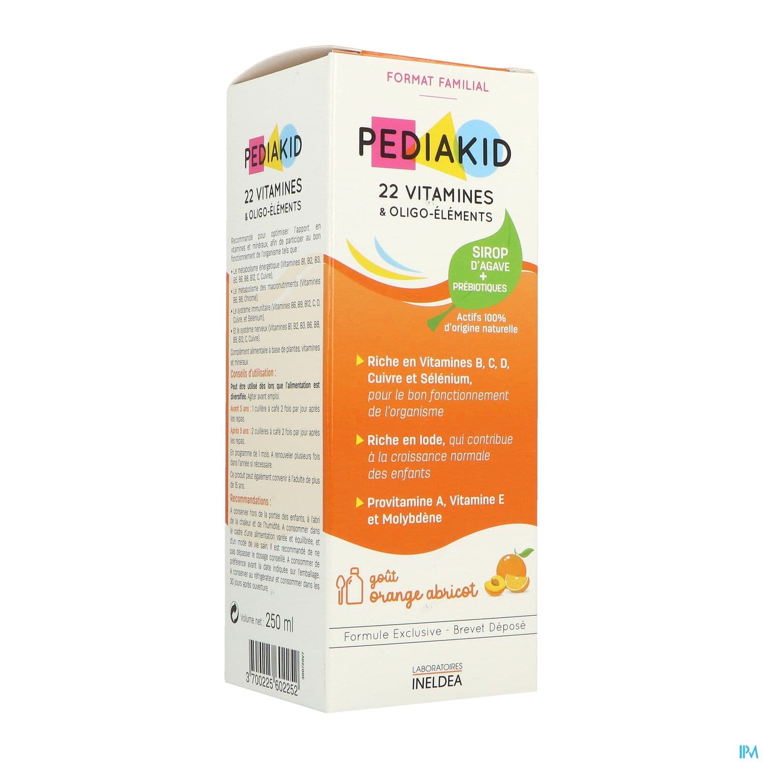 PEDIAKID 22 VITAM/OLIGO SP250ML
