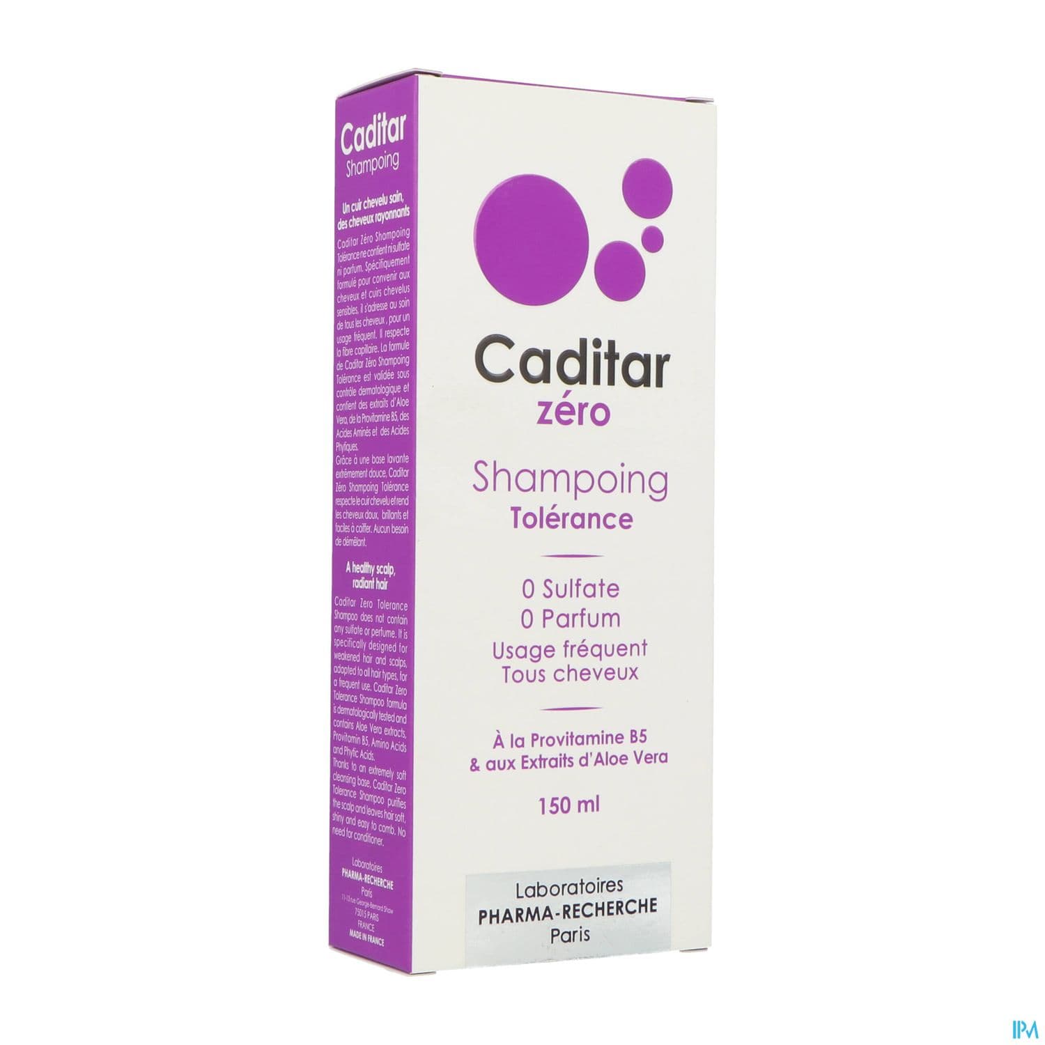 CADITAR SH ZERO TOLERANCE 150ML — Pharmacie Centrale de l'Est