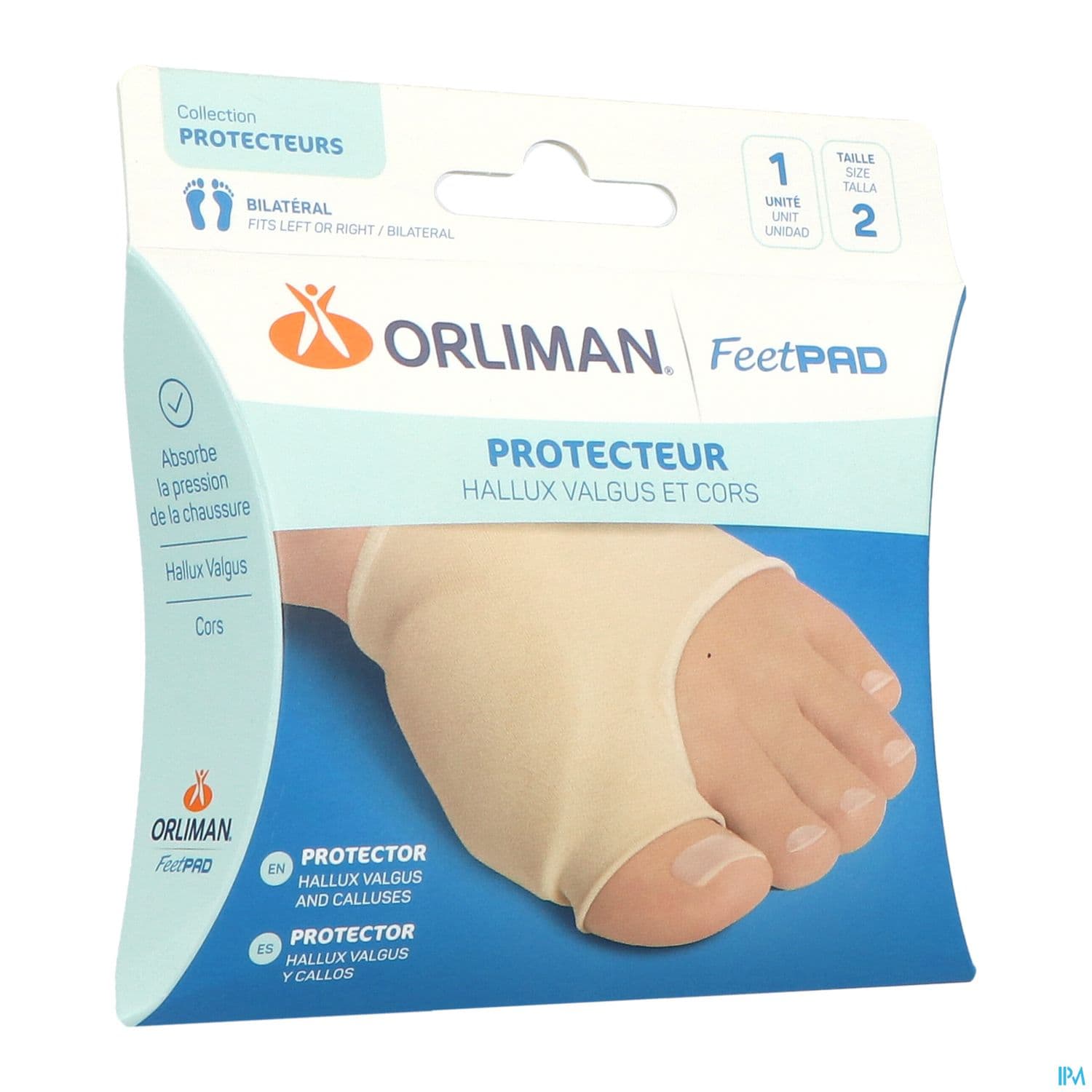 Orliman Feetpad Protecteur Hallux Valgus Oignon Et Cors Tl X1
