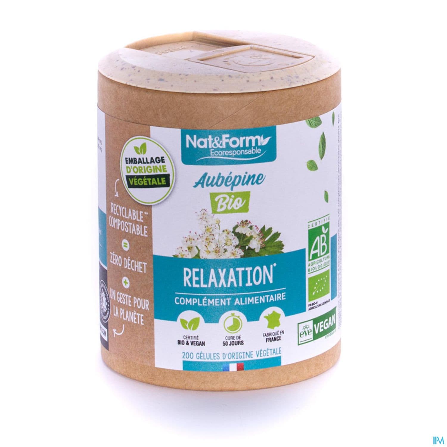 Nat Et Form Ecoresponsable Aubepine Bio Gelule Vegetale 90