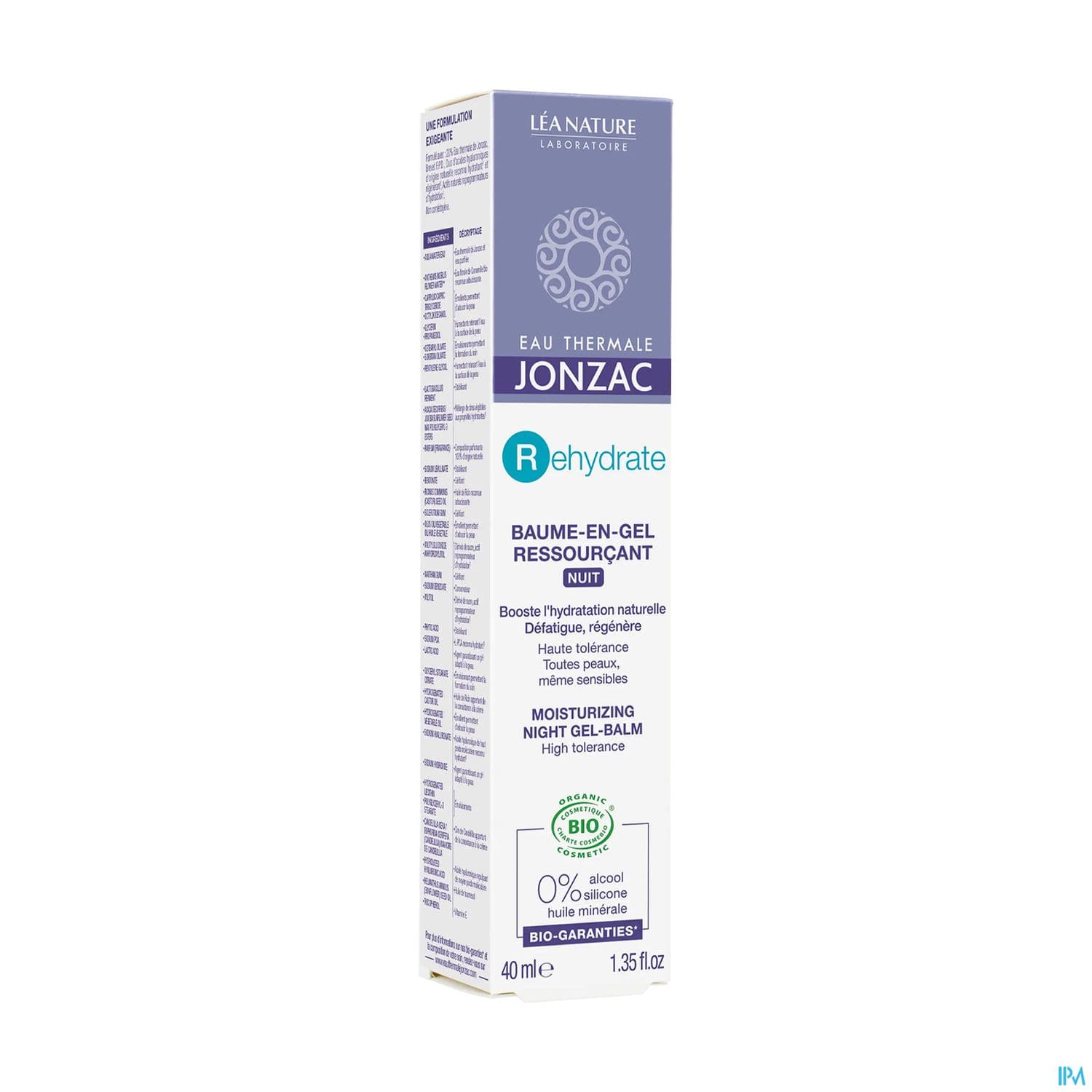 JONZAC REHYDR+ BAUM NUIT H2O 40ML
