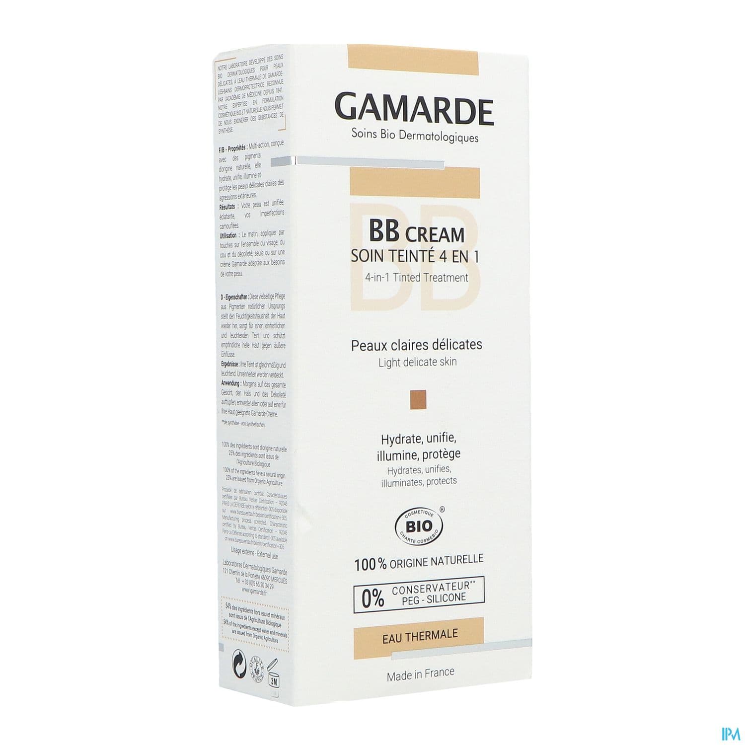 GAMARDE BB CR TEINTEE P/CLAIRE 40G