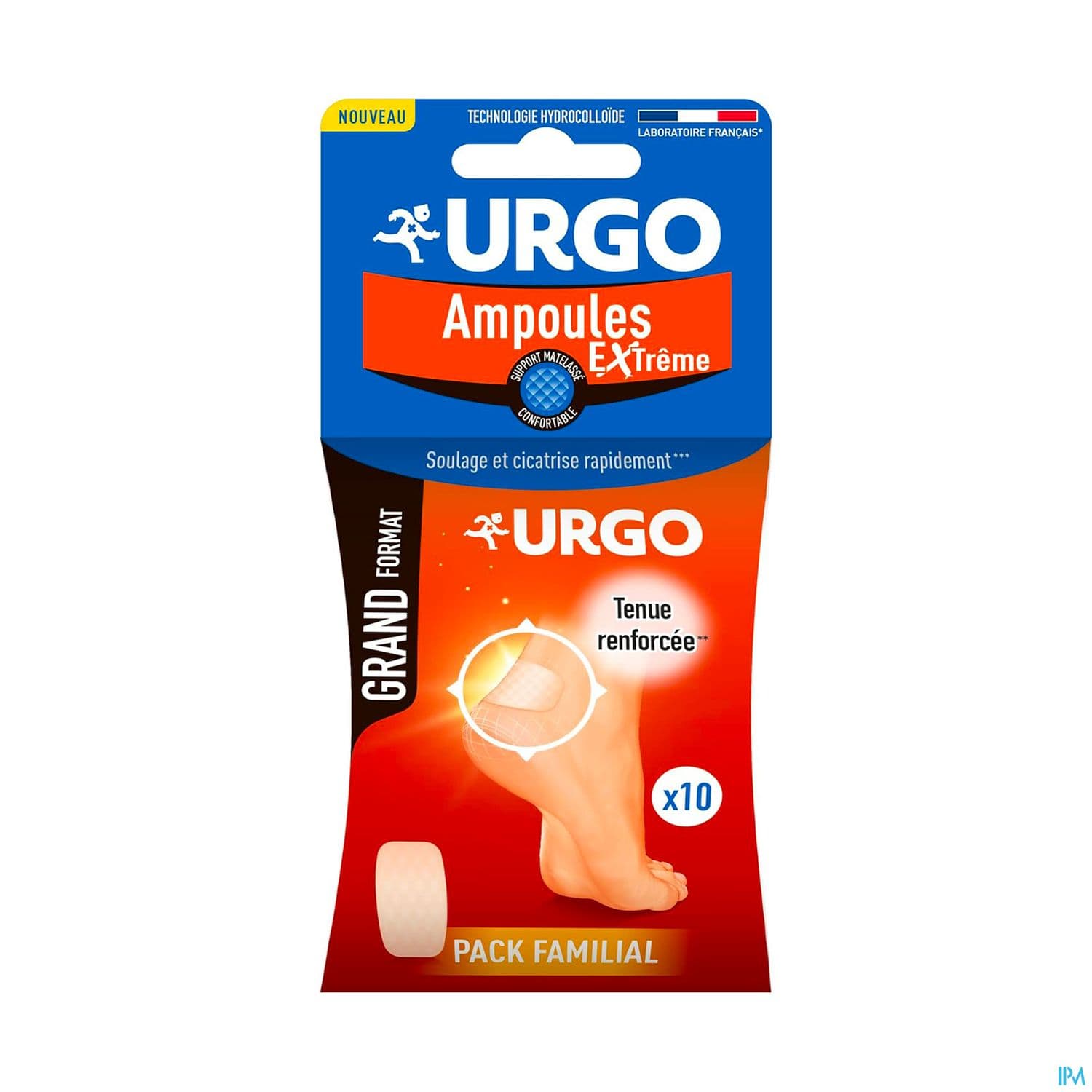 Urgo Ampoules Extreme Pansement Hydrocolloide Grand Format X10