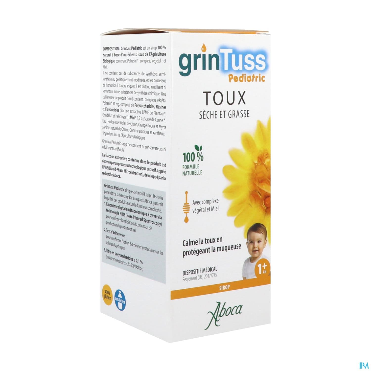 Aboca Grintuss Pediatric Sirop Toux Seche Et Grasse 180g