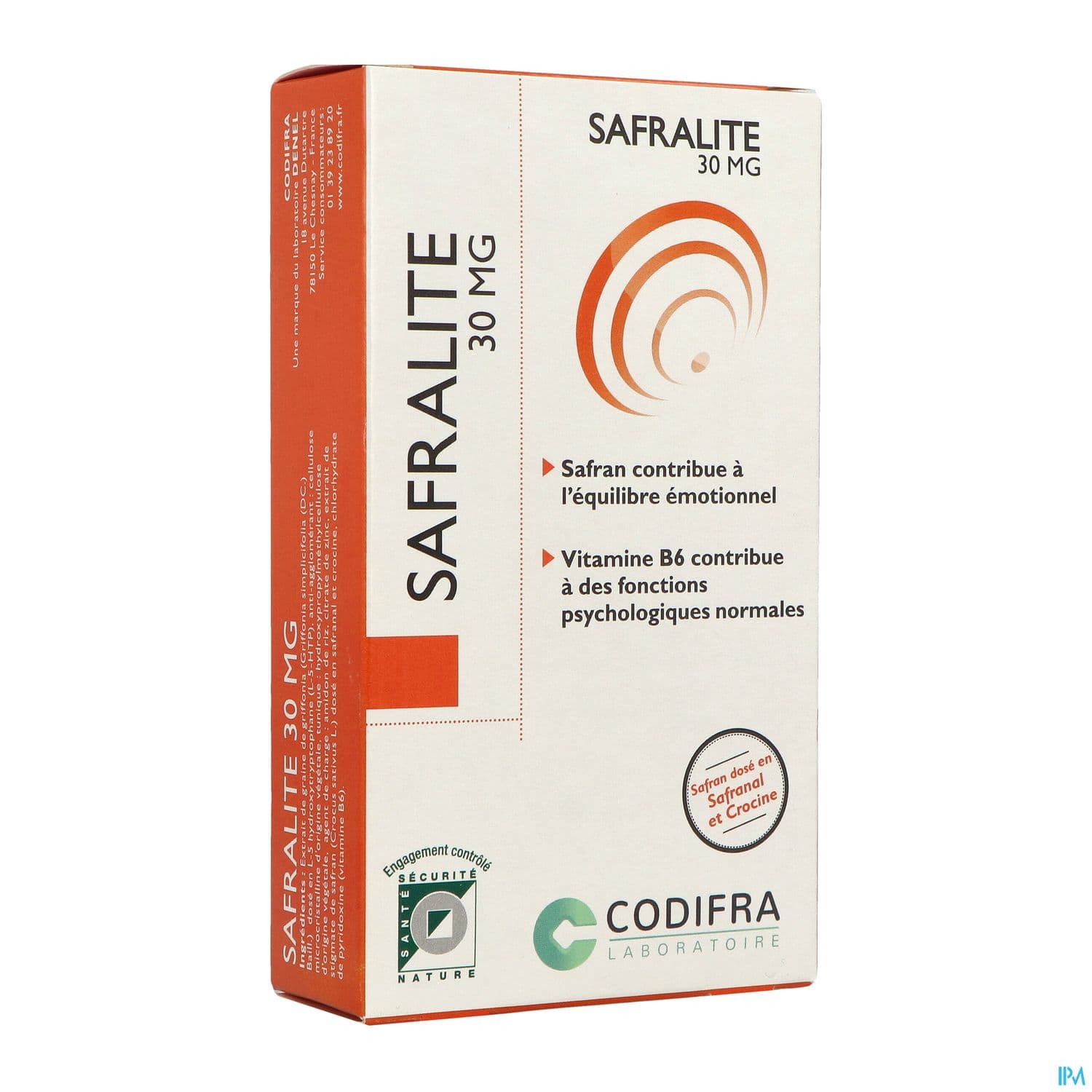 SAFRALITE 30MG GELULE 28