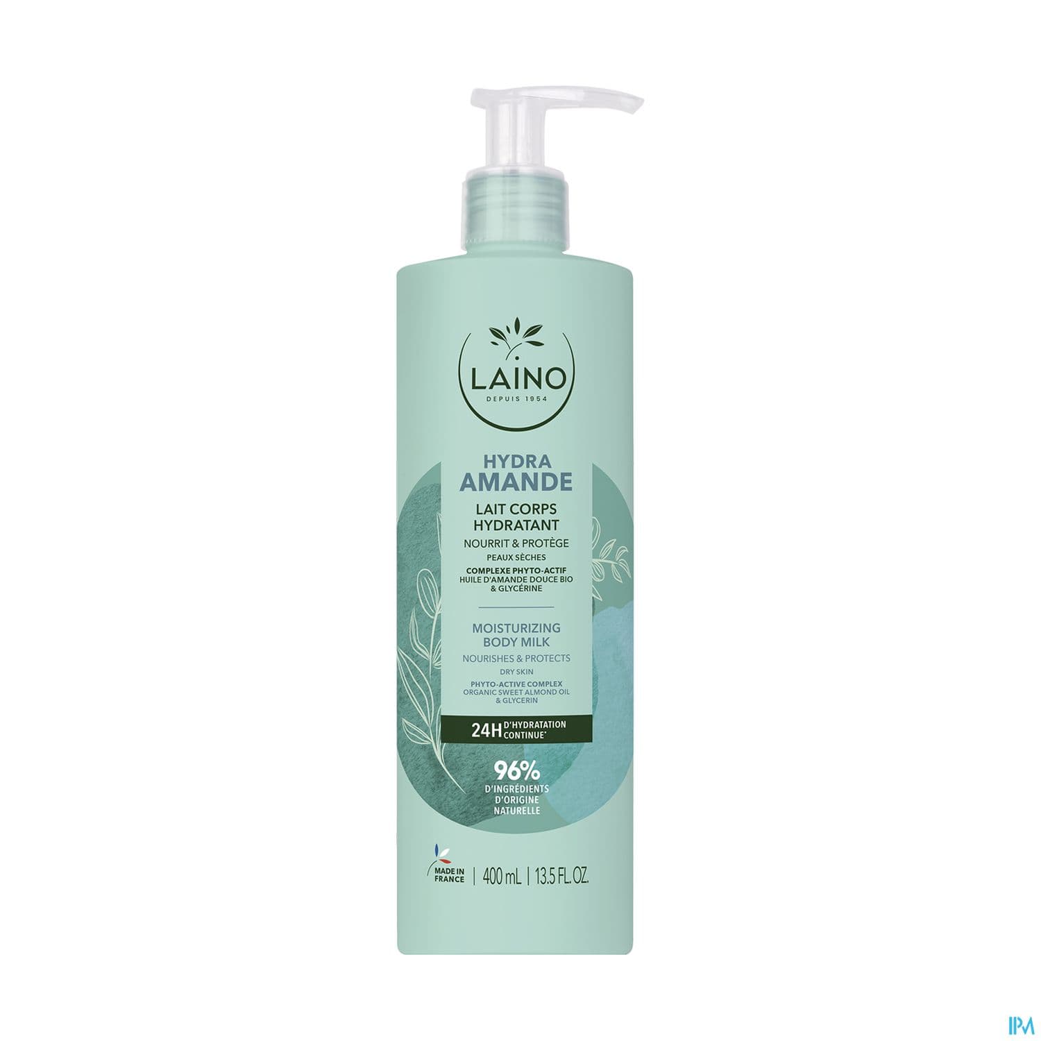 LAINO LAIT HYDRAT AMAND DCE 400ML — Pharmacie Maritime