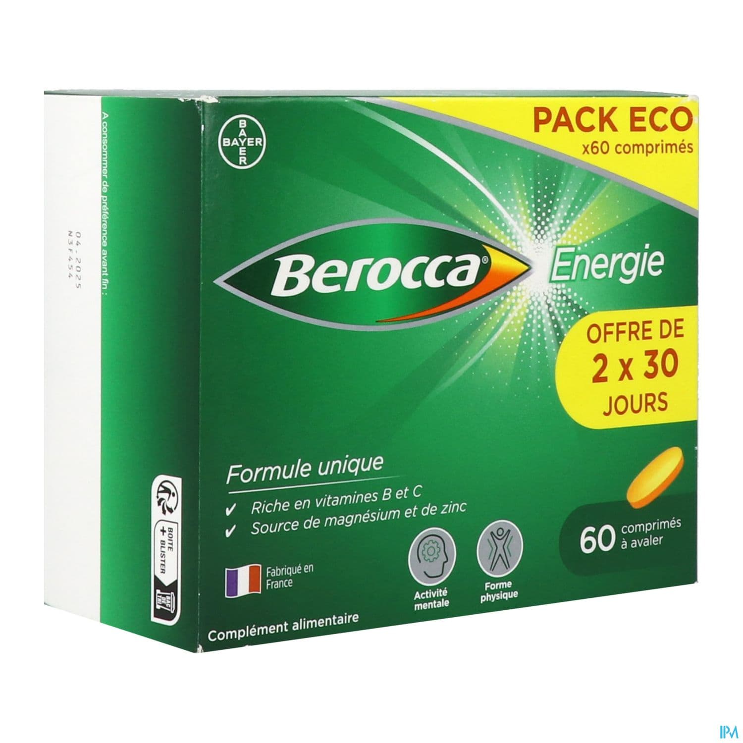 BEROCCA ENERGIE CPR PELLICULE 60