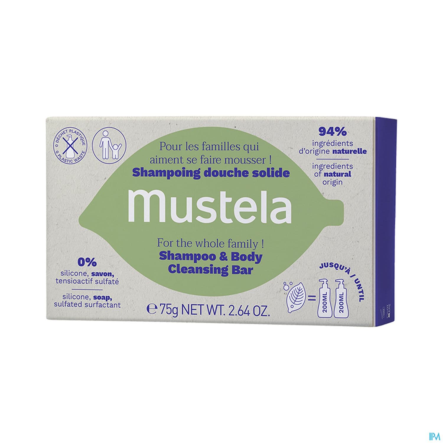 MUSTELA SH DCH SOLIDE 75G — Pharmacie porte de la villette
