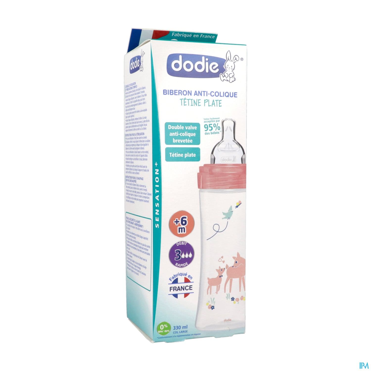 Dodie Sensation+ Biberon Anticolique Jardin +6mois 330ml