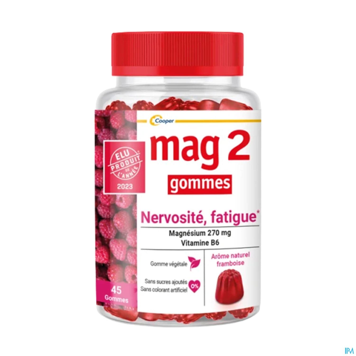 Cooper Mag 2 Gommes Nervosite Fatigue Framboise 45