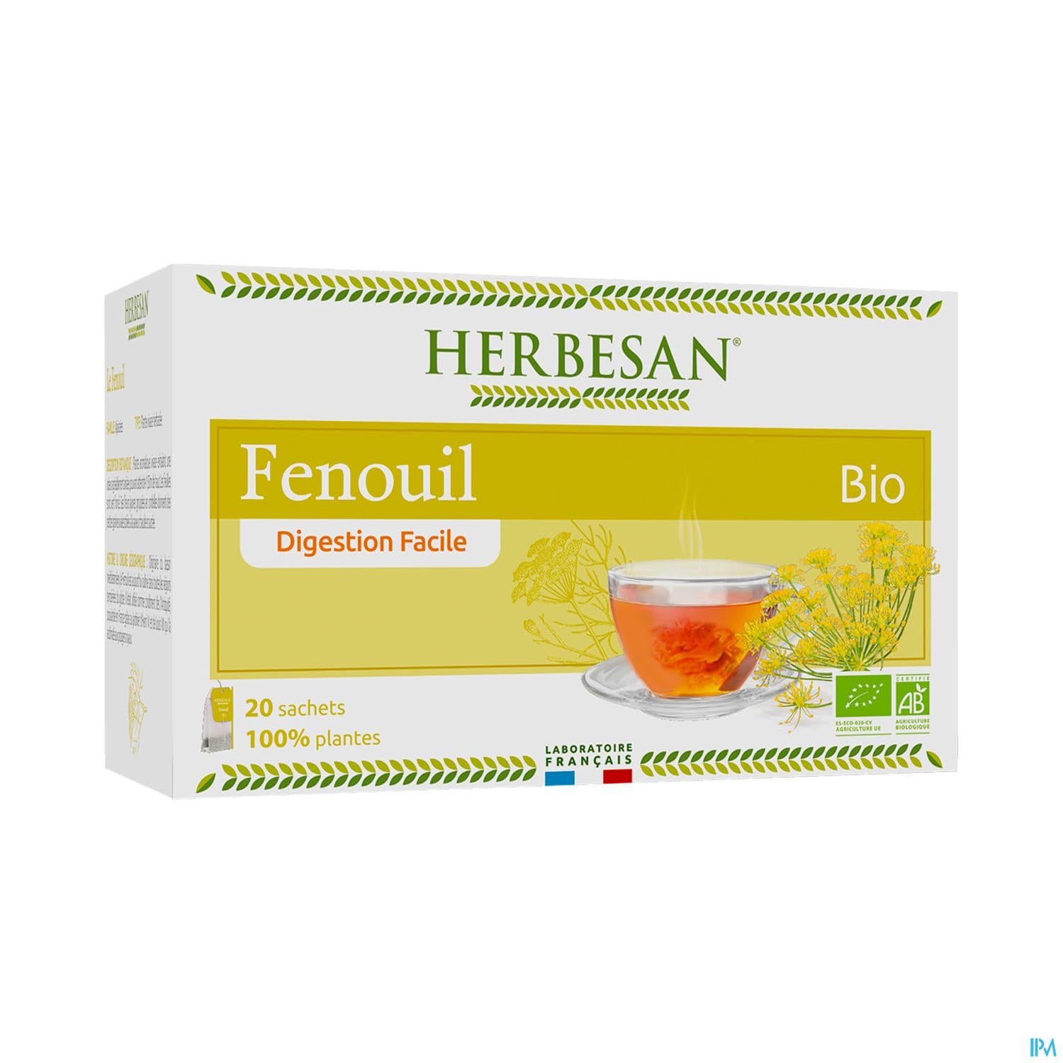 Herbesan Infusion Fenouil Bio Sechet 20