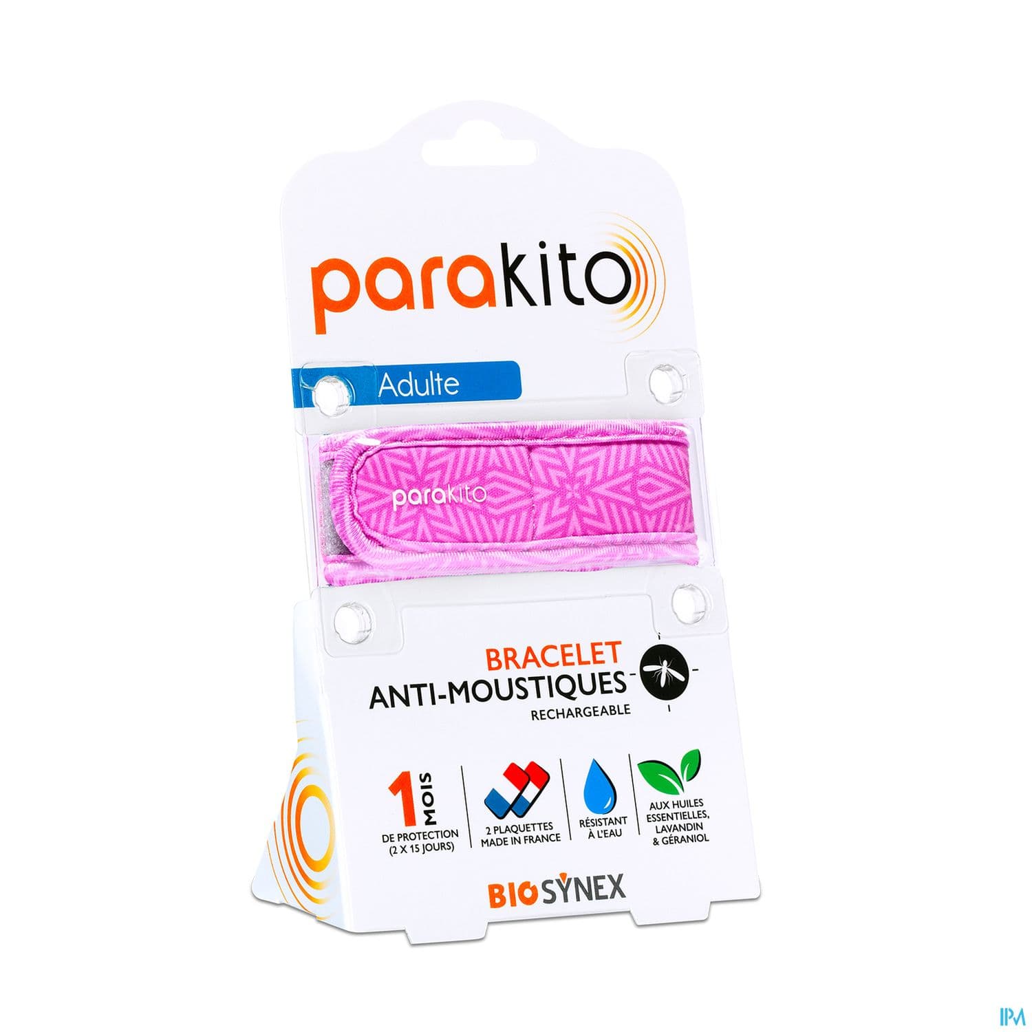 Parakito Bracelet Antimoustique Rechargeable Adulte Graphic Violet