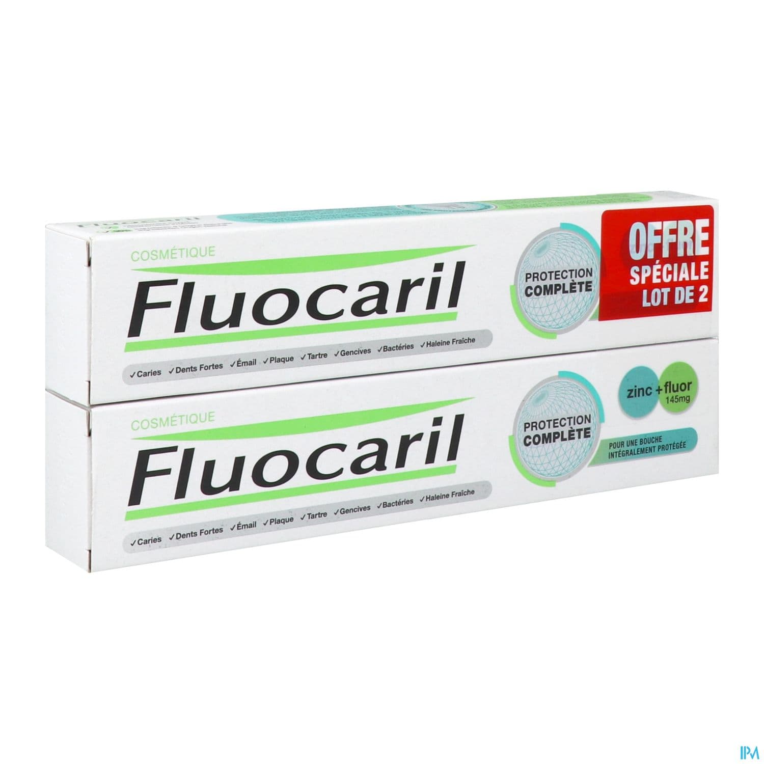 Fluocaril Dentifrice Protection Complete 75ml X2