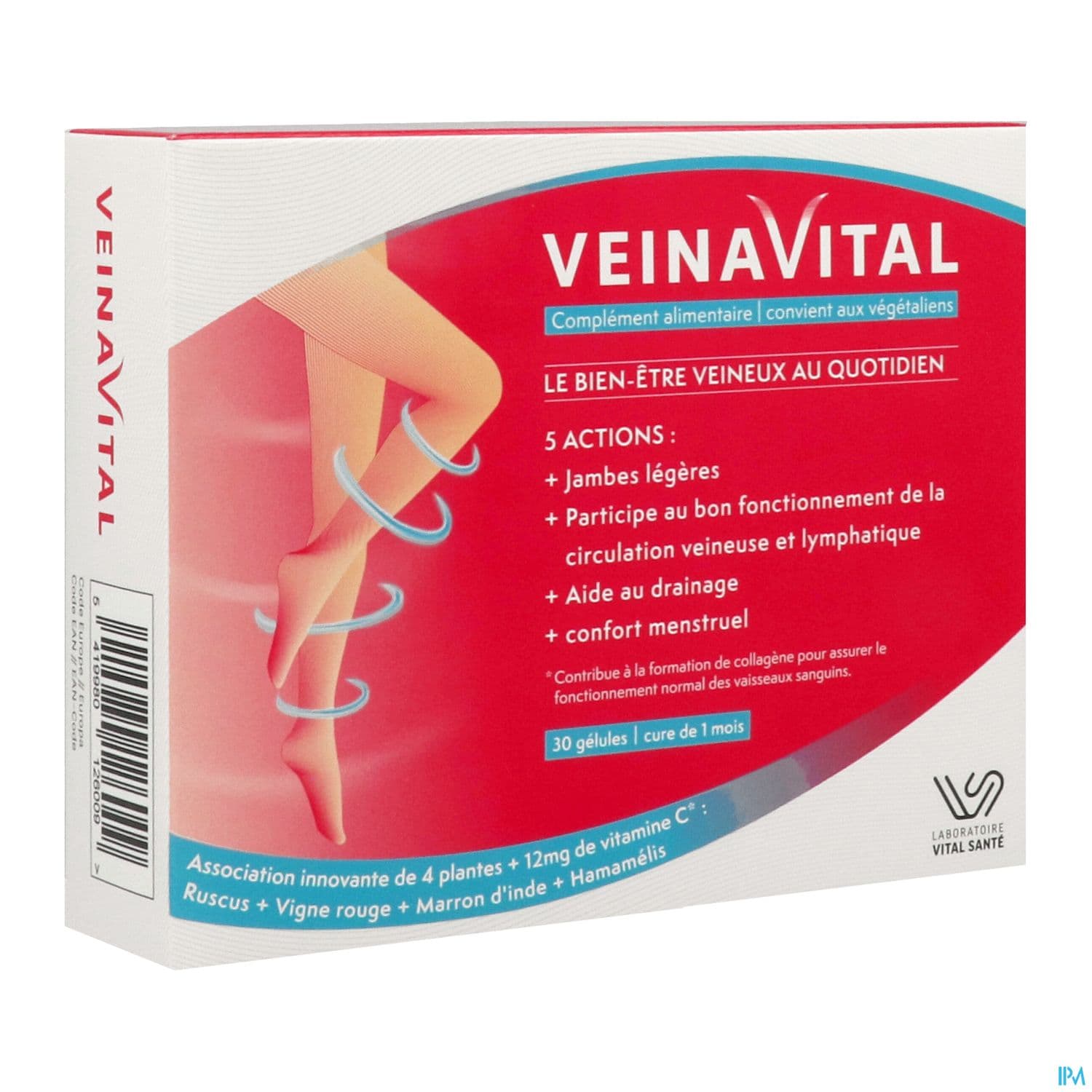 VEINAVITAL GELUL 30 — Pharmacie Rollin Centre
