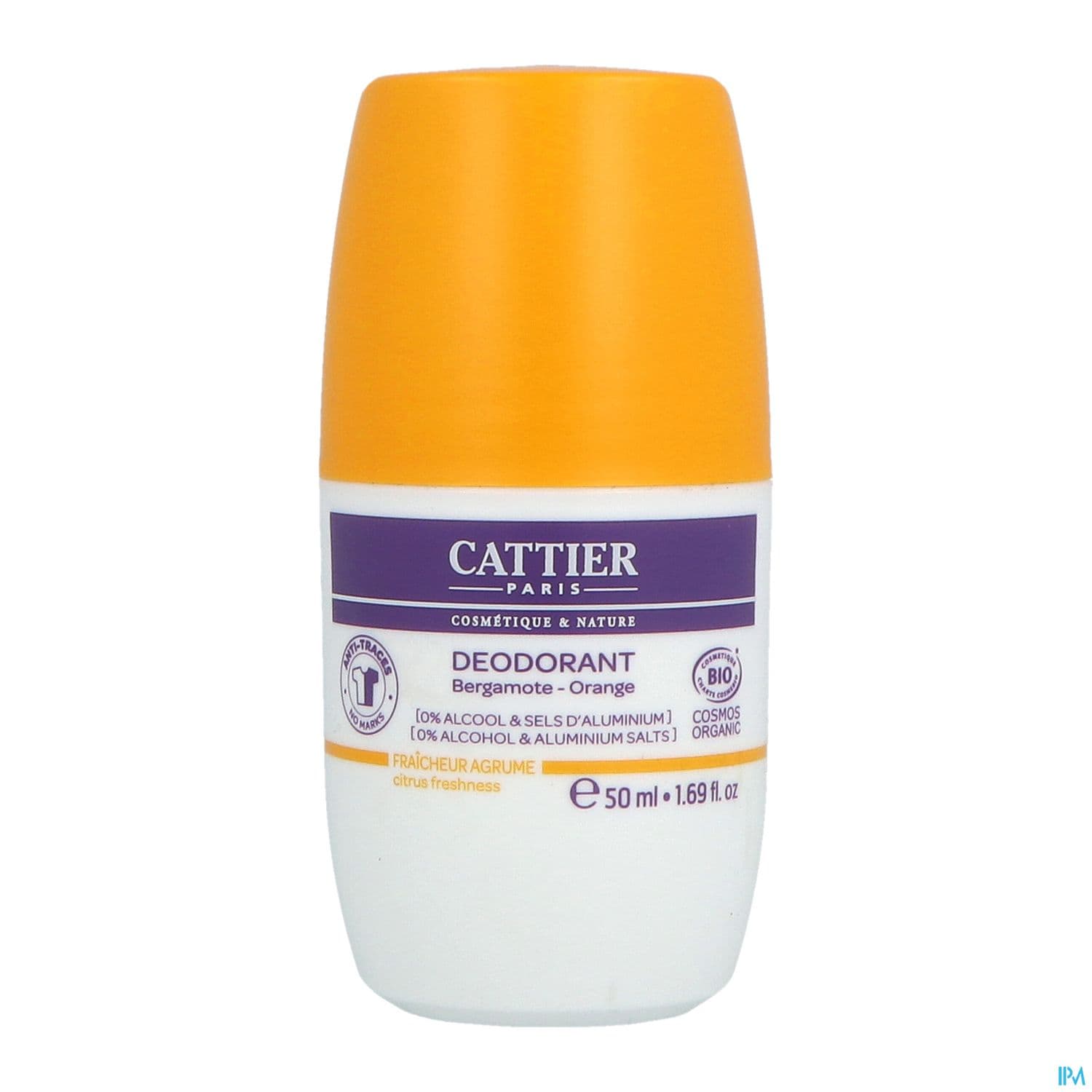 CATTIER DEO BERGAMOTE/ORANGE 50ML — Pharmacie Espace Bocaud