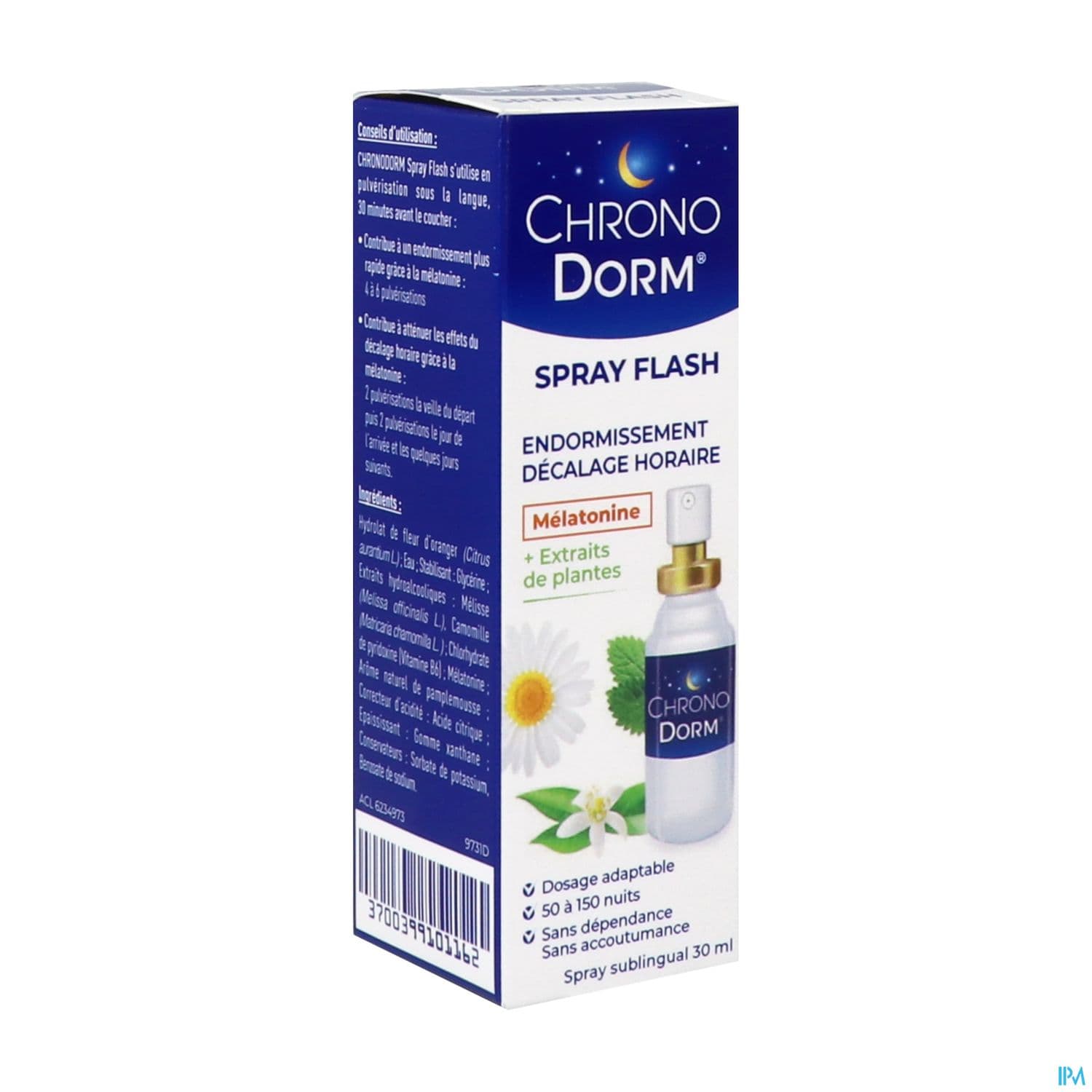 Chronodorm Melatonine Flash Spray Sublingual 30ml