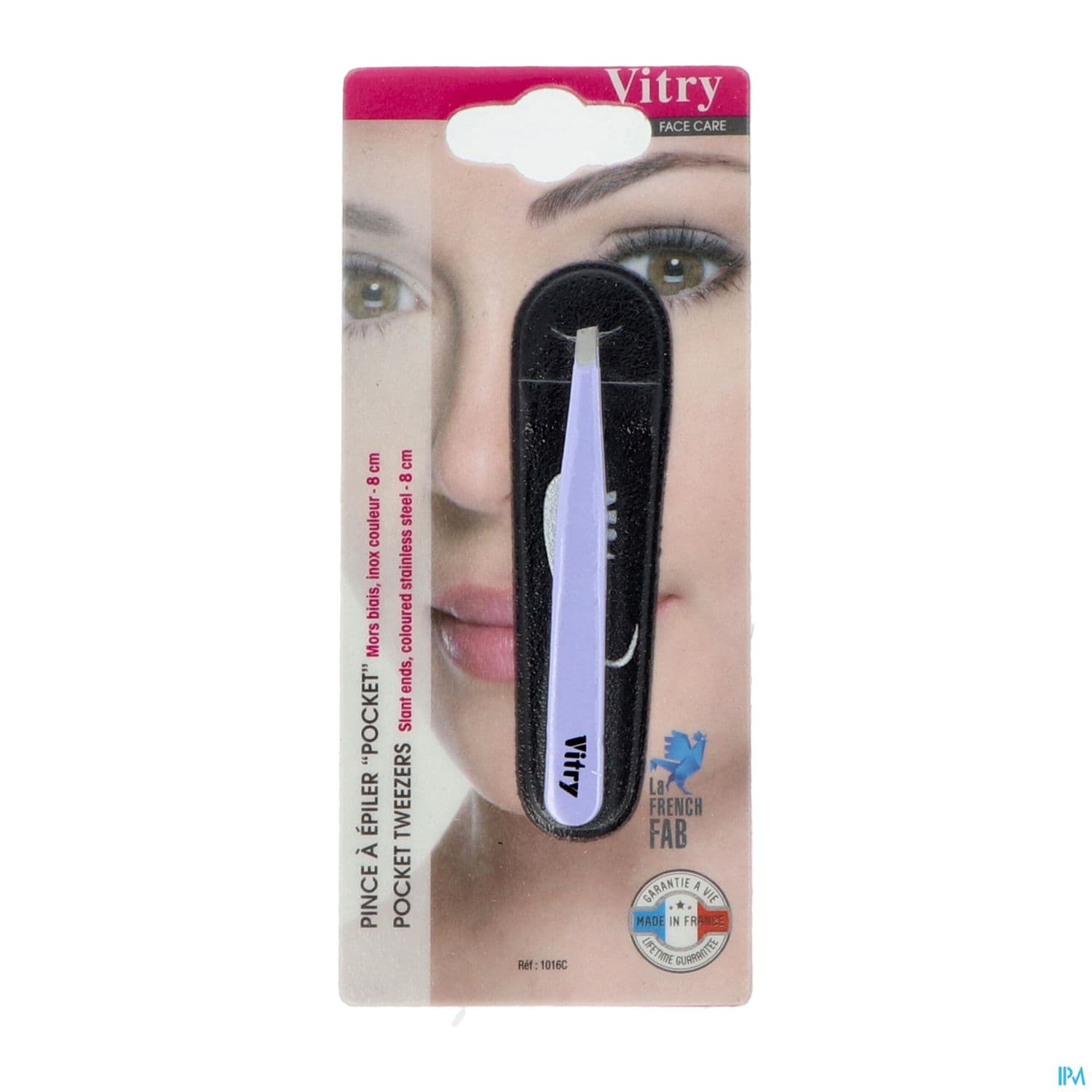 Vitry Pince A Epiler Pocket Mors Biais Couleur