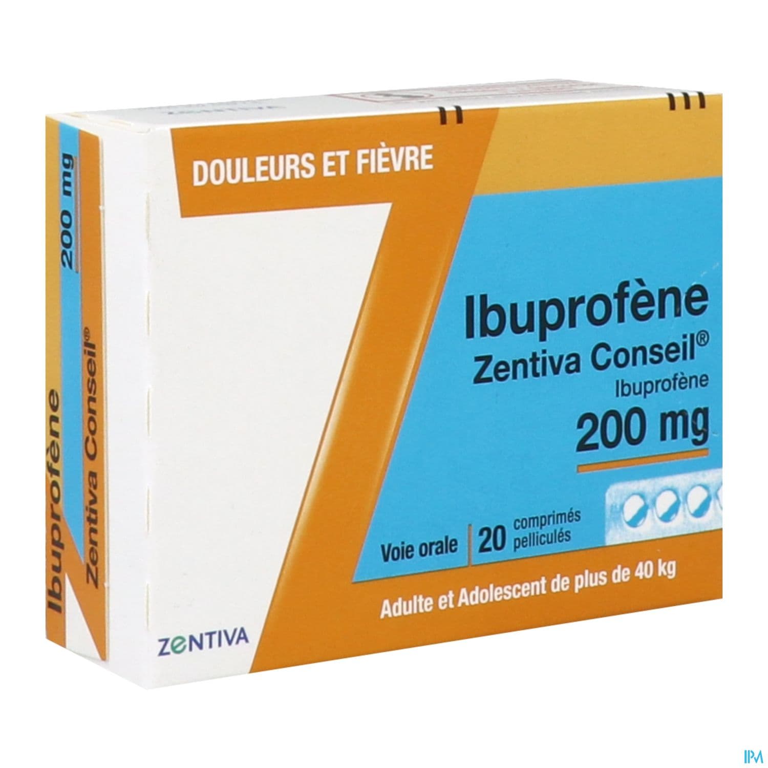 Ibuprofene Zentiva Conseil 200mg Comprime Pellicule 20