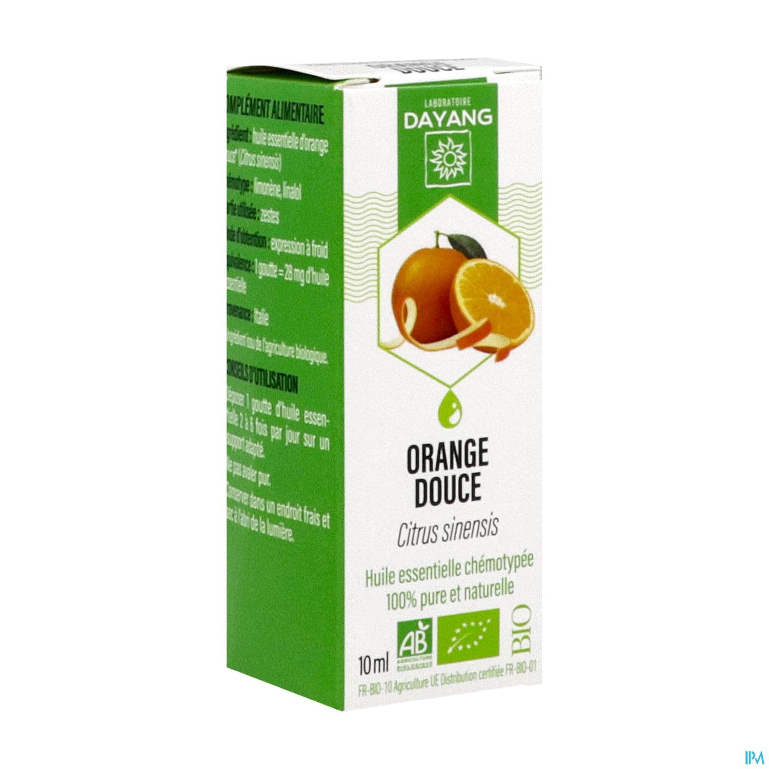 Dayang Huile Essentielle Orange Douce Bio 10ml