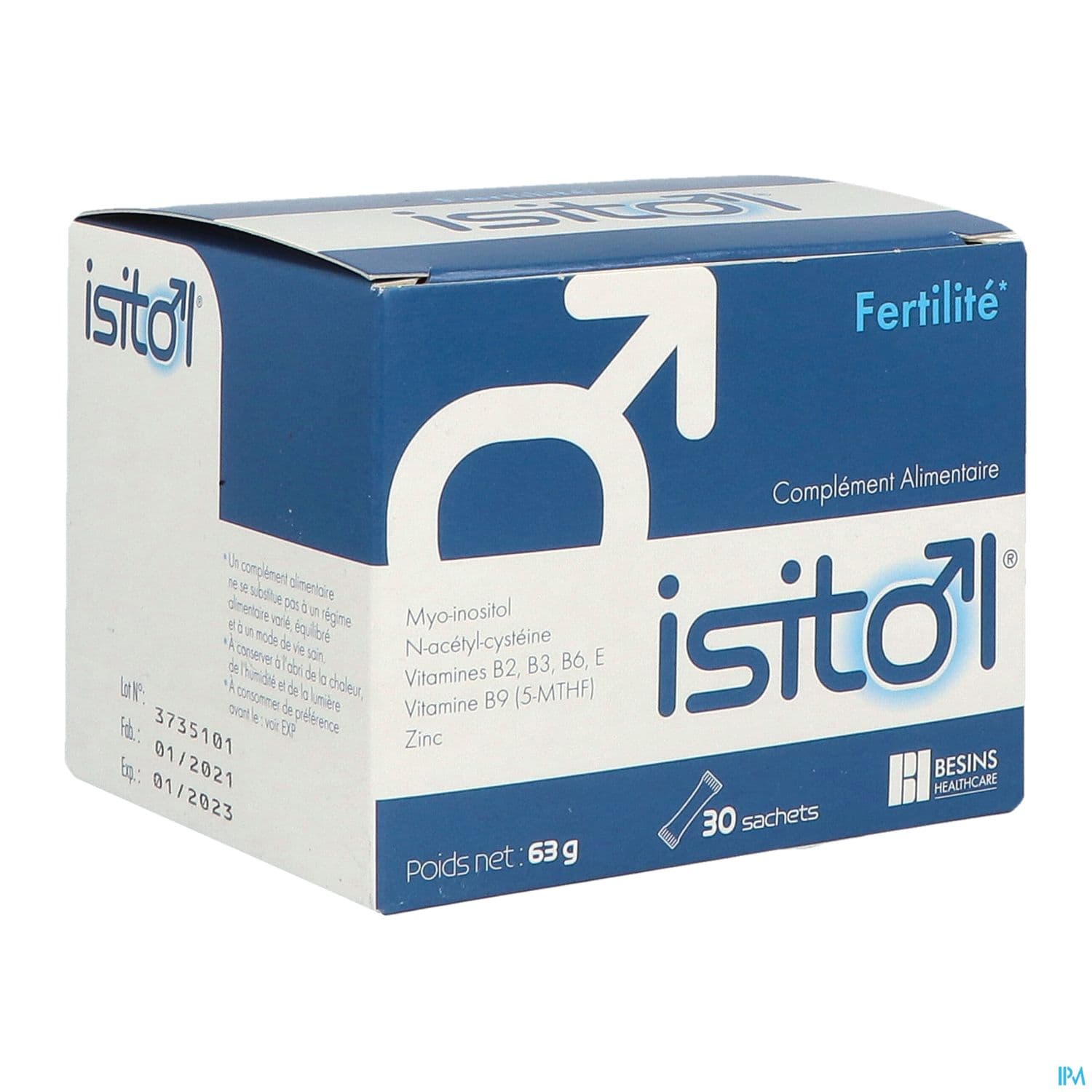Isitol Fertilite Homme Sachet 2g1 30