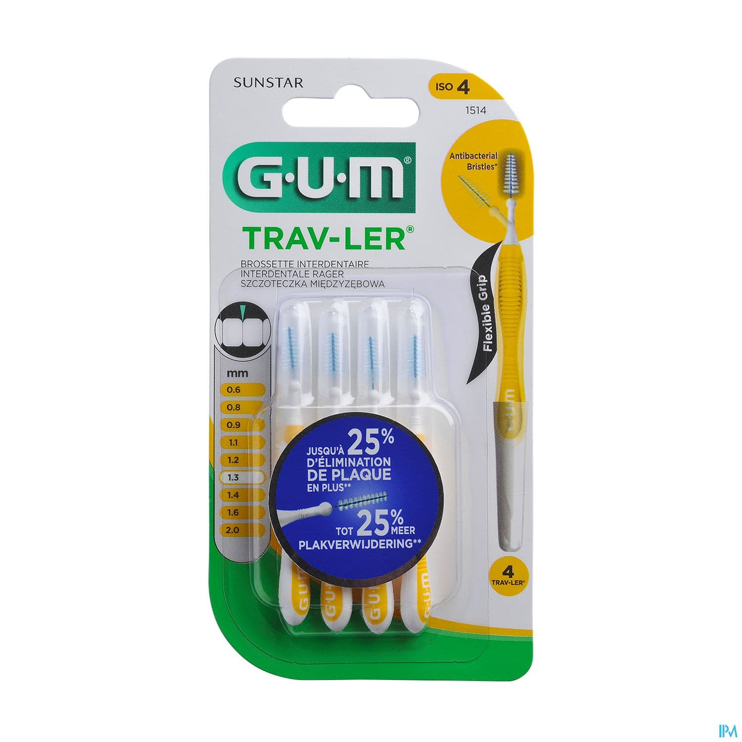 GUM TRAVLER BROSSET 1,3MM 1514 X4