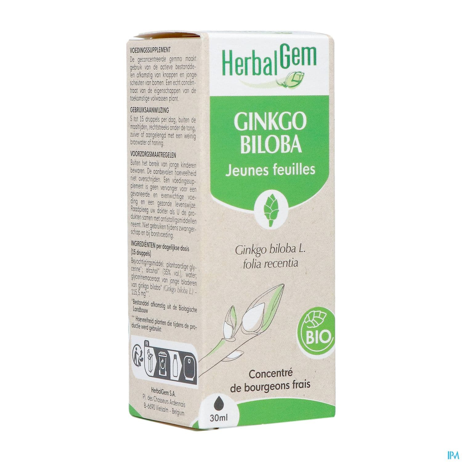 HERBALGEM MACER MER BIO GINKGO30ML