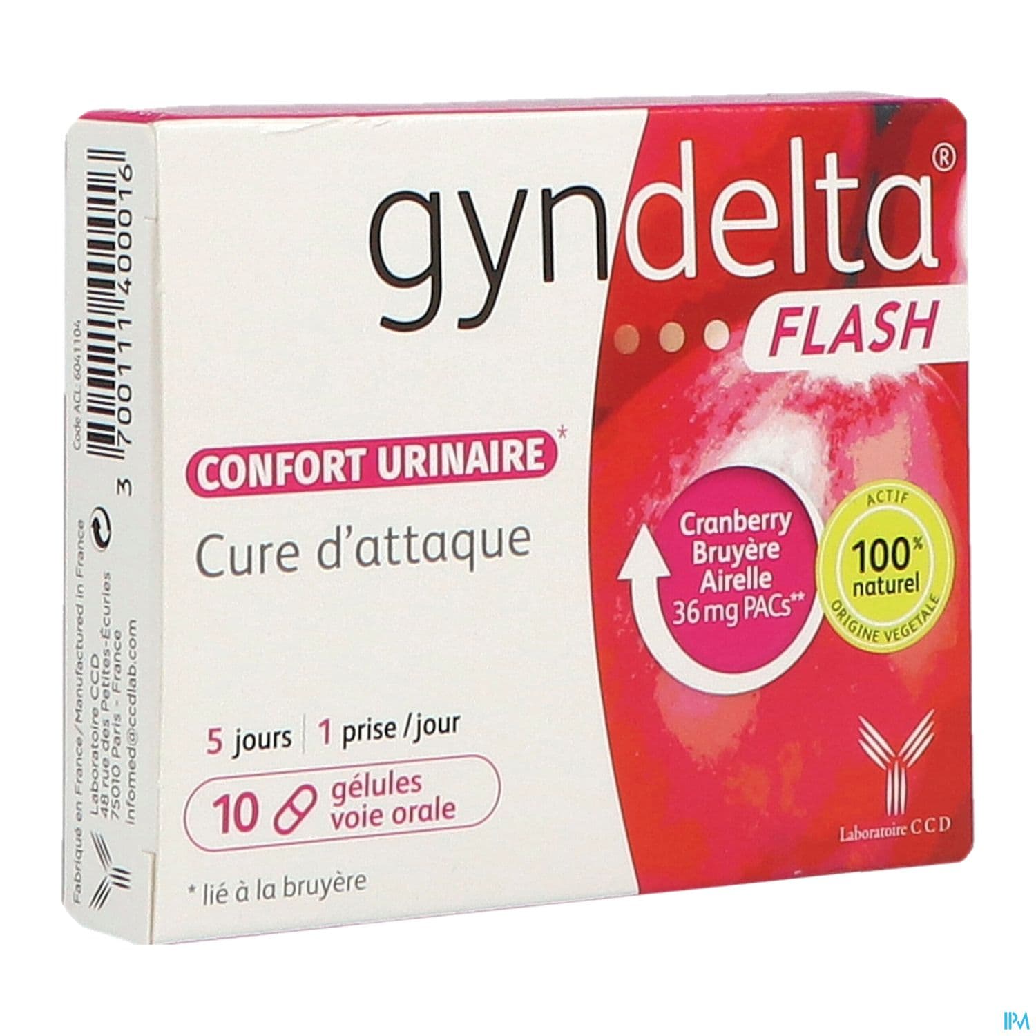 Gyndelta Flash 36mg Gelule 10