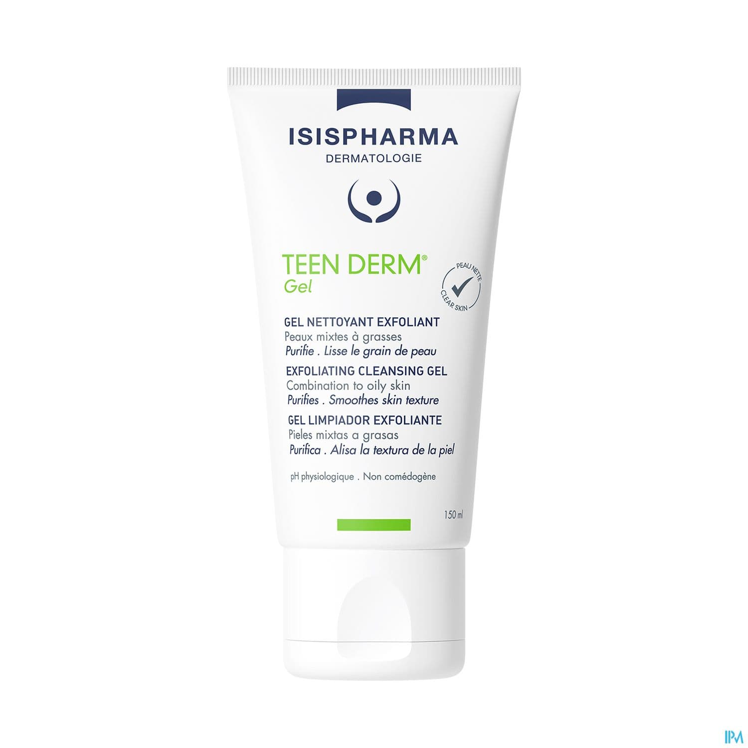 Isispharma Teen Derm Gel Nettoyant Exfoliant 150ml