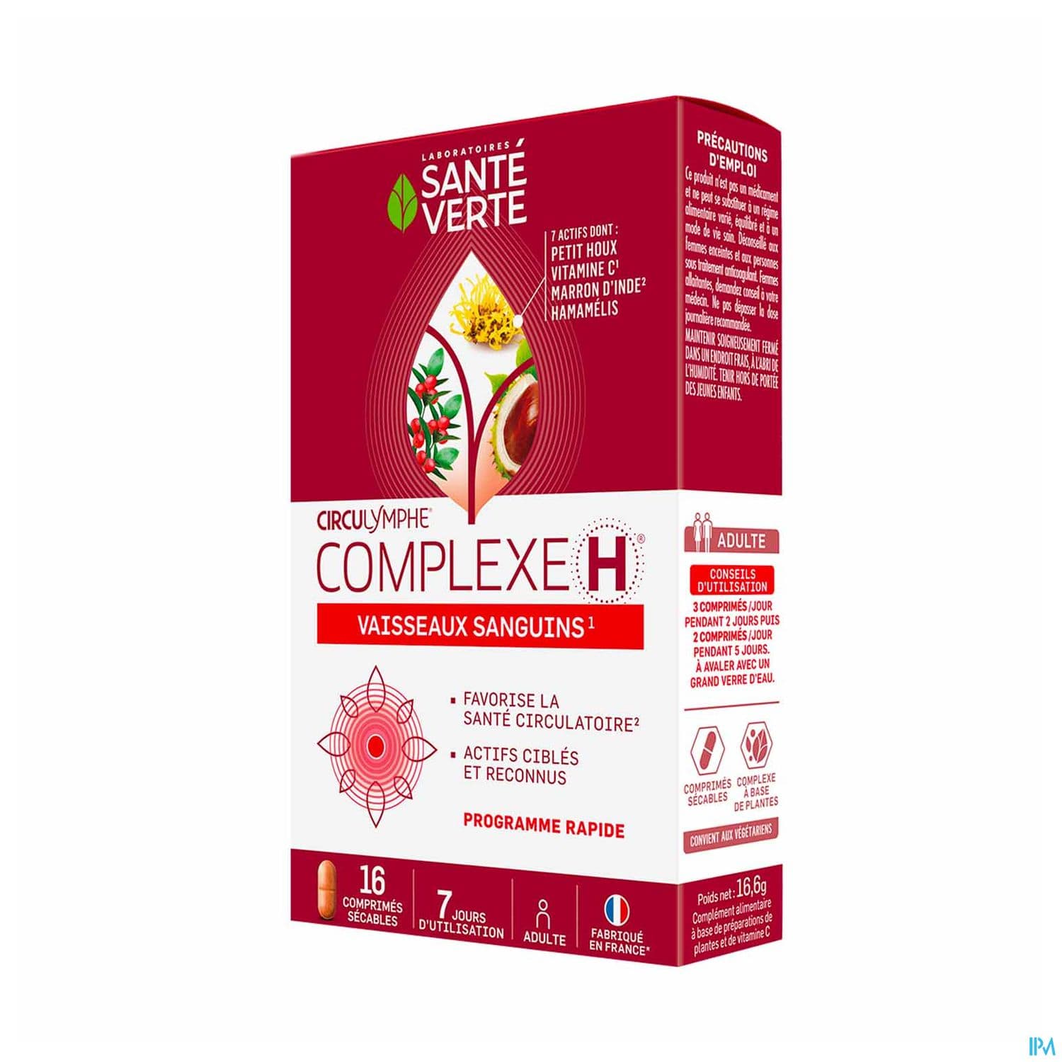 Sante Verte Circulymphe Complexe H Comprime 16