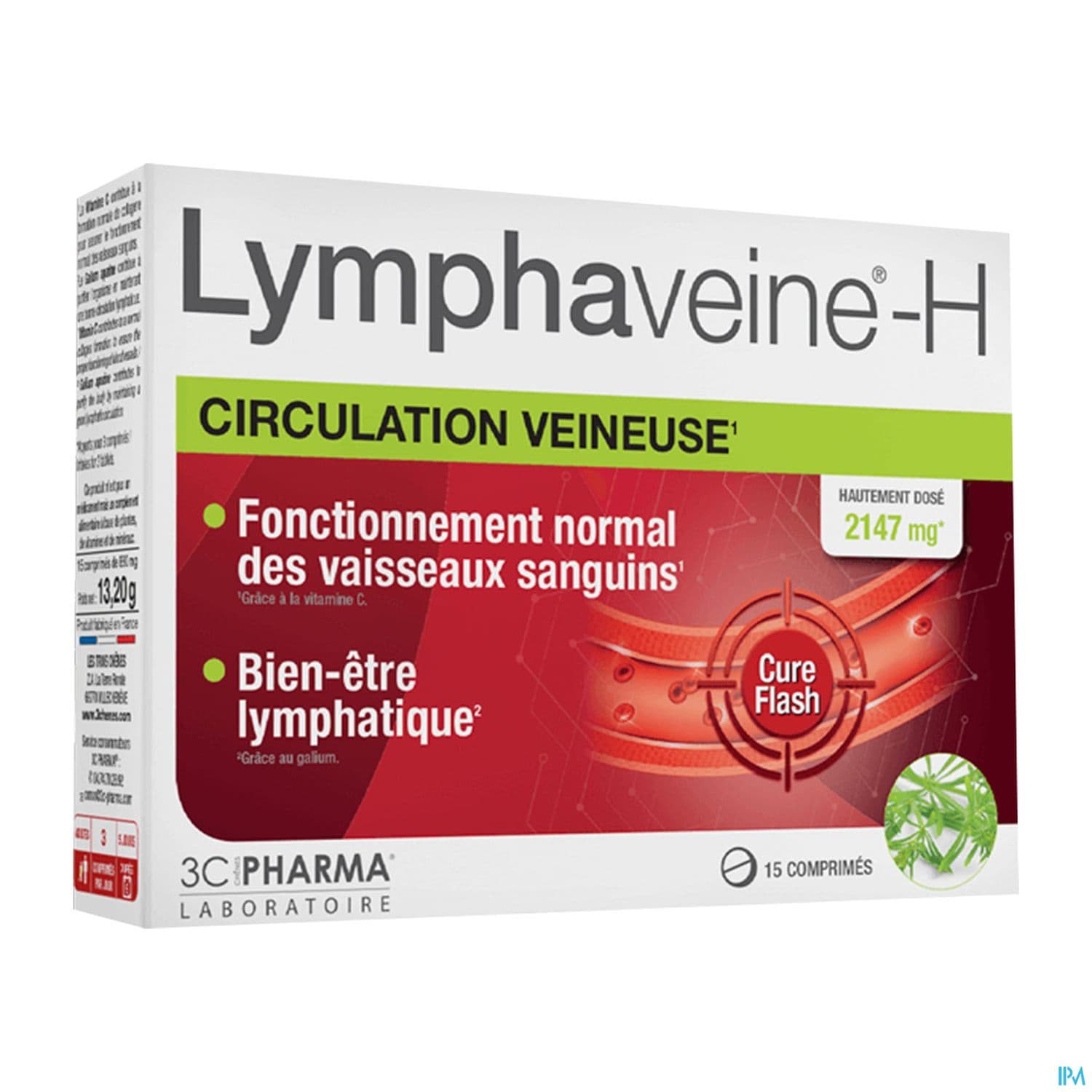 3c Pharma Lymphaveine H Circulation Veineuse Comprime 15