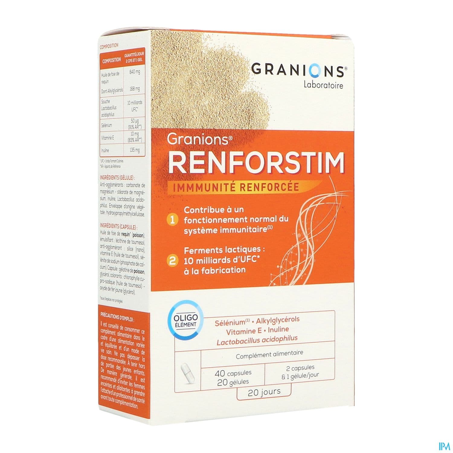 GRANIONS RENFORSTIM CAPS40+GELUL20