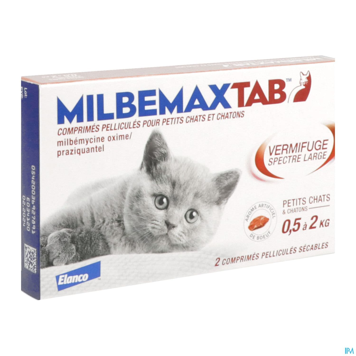 Elanco Milbemaxtab Vermifuge Petit Chat Chaton Comprime 2