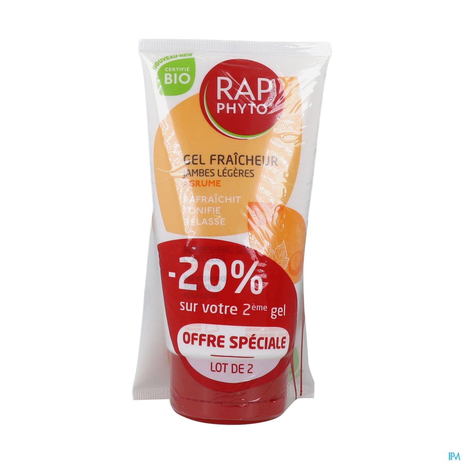 Rap Phyto Bio Gel Fraicheur Jambes Legeres Agrume 150ml X 2