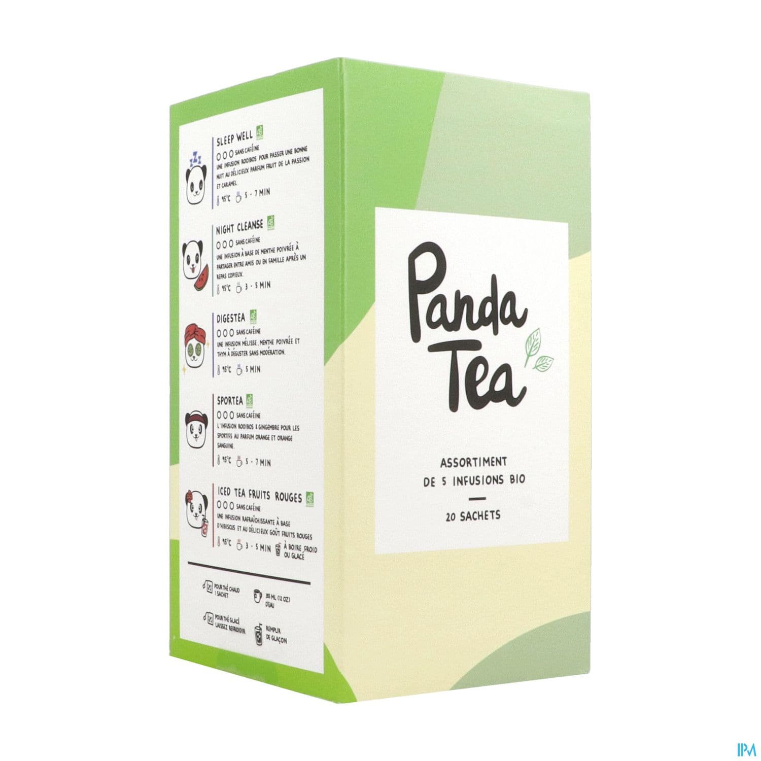 PANDA TEA ASSOR 5 INFUS BIO SACH20