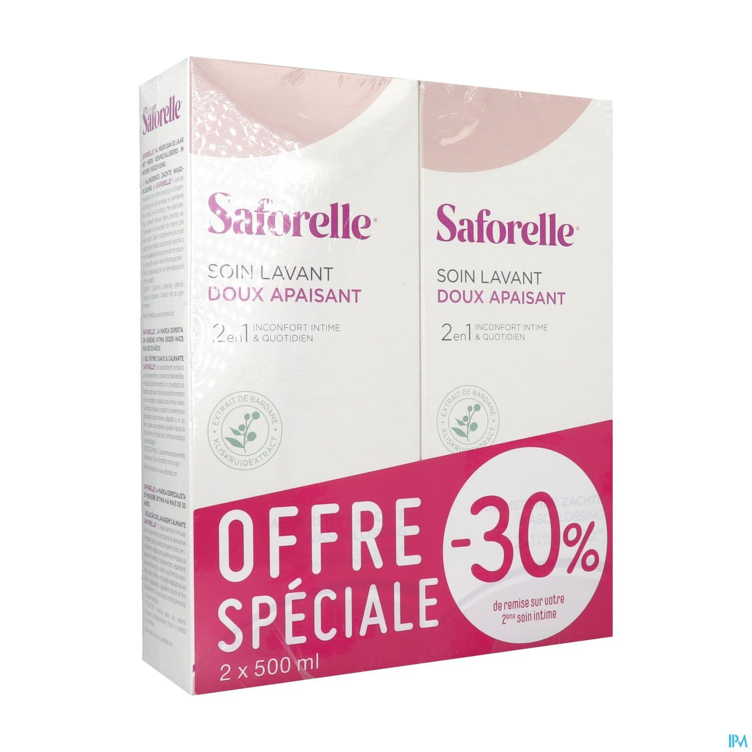 SAFORELLE SOIN LAV DOUX 500ML X2