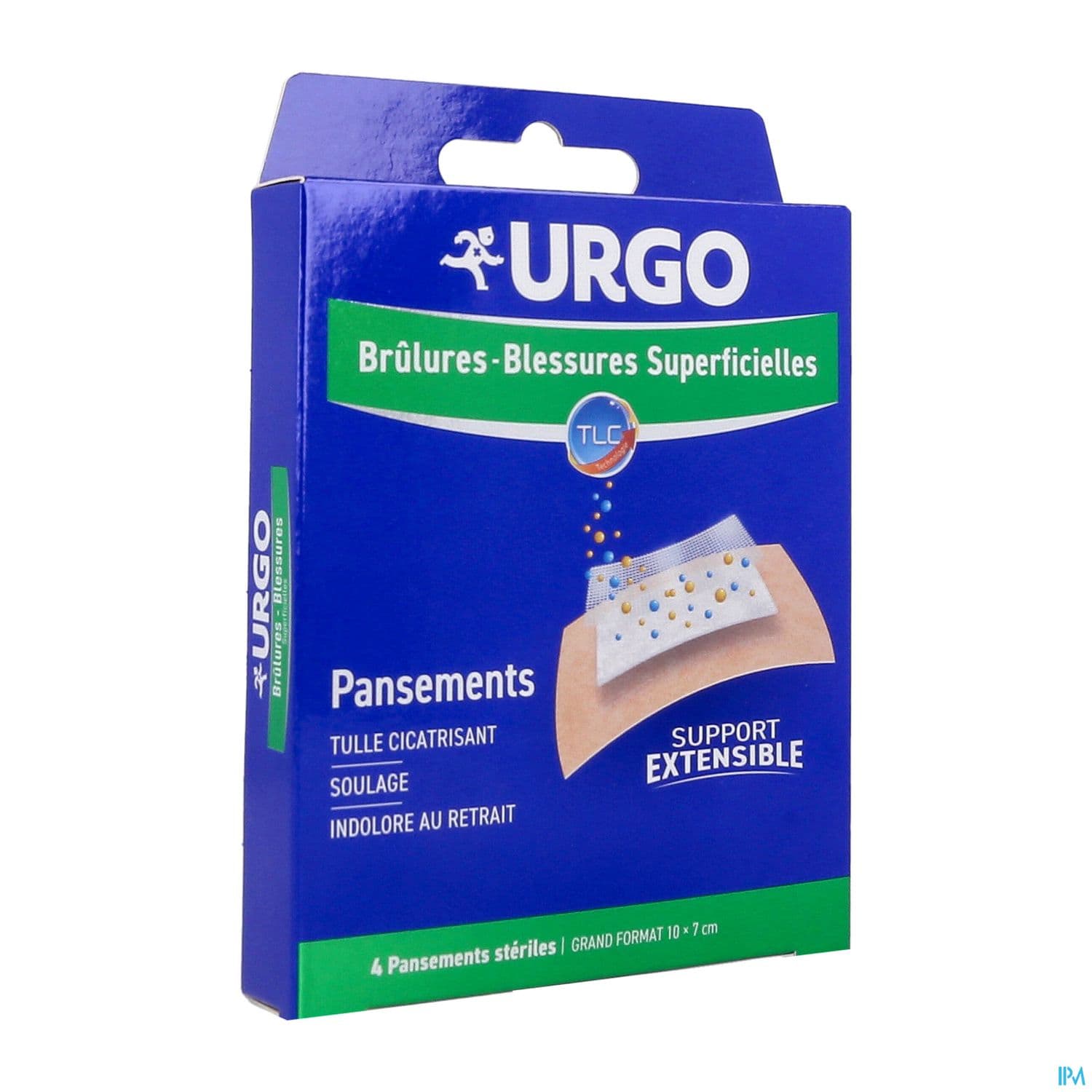 Urgo Brulures Pansement Grand Format X4