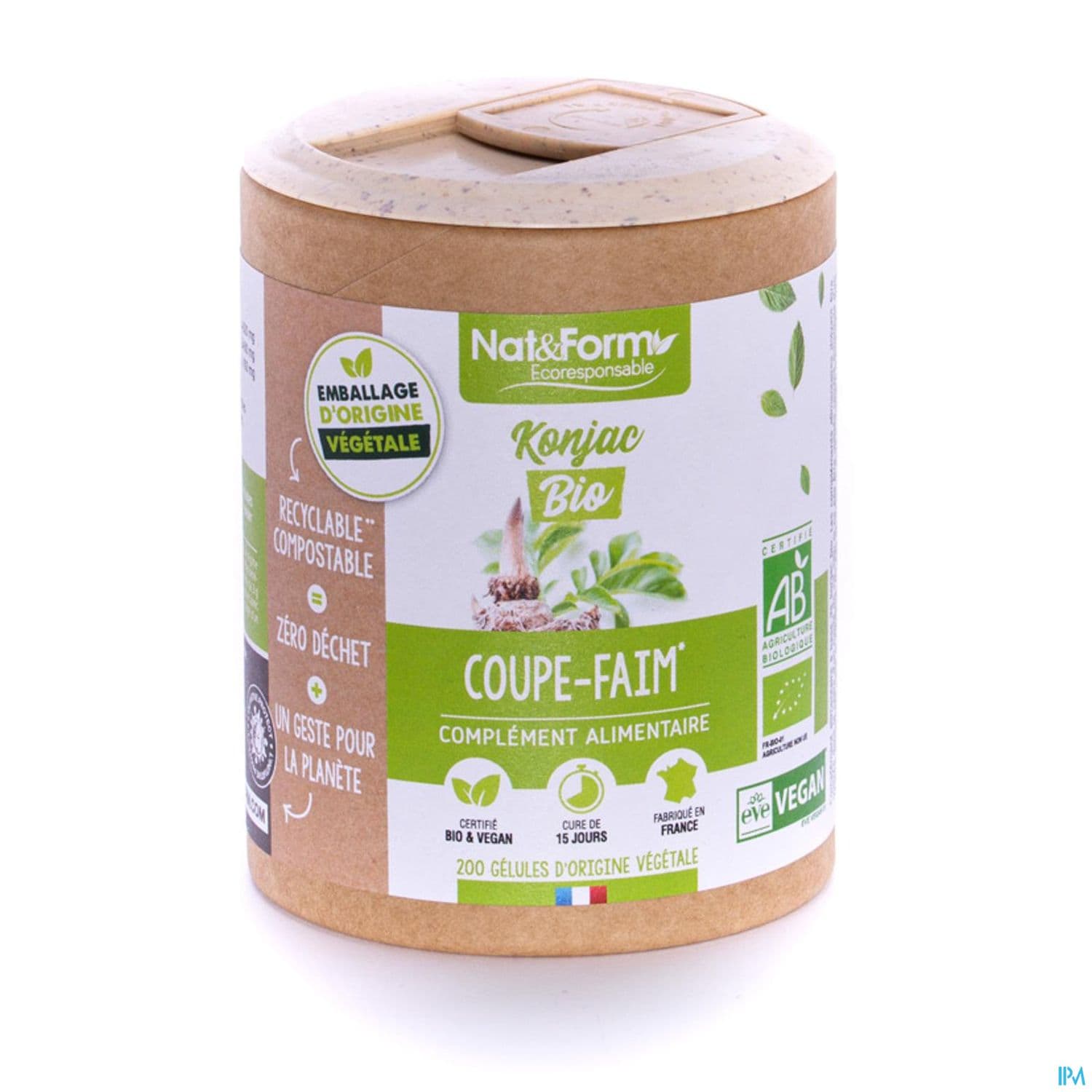 NAT&FORM ECO KONJAC BIO GELVEG90