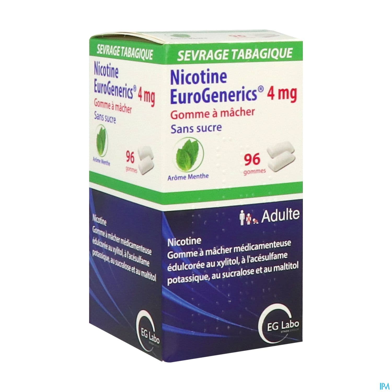 NICOTINE 4MG ERG GOM MENTHE S/S 96 — Pharmacie de l'Hopital - Kremlin-bicêtre