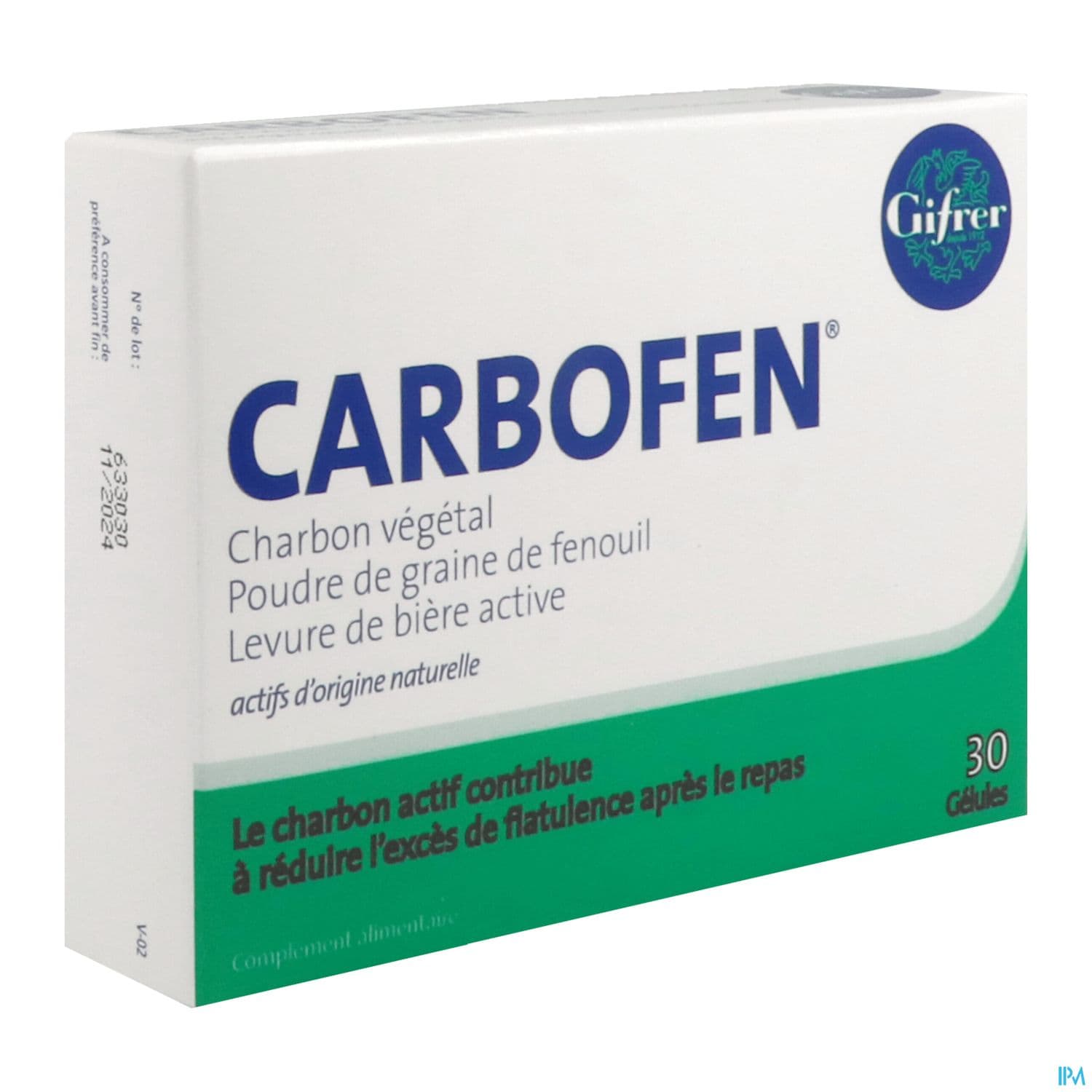 CARBOFEN DIGEST GELUL 30 — Pharmacie Manin