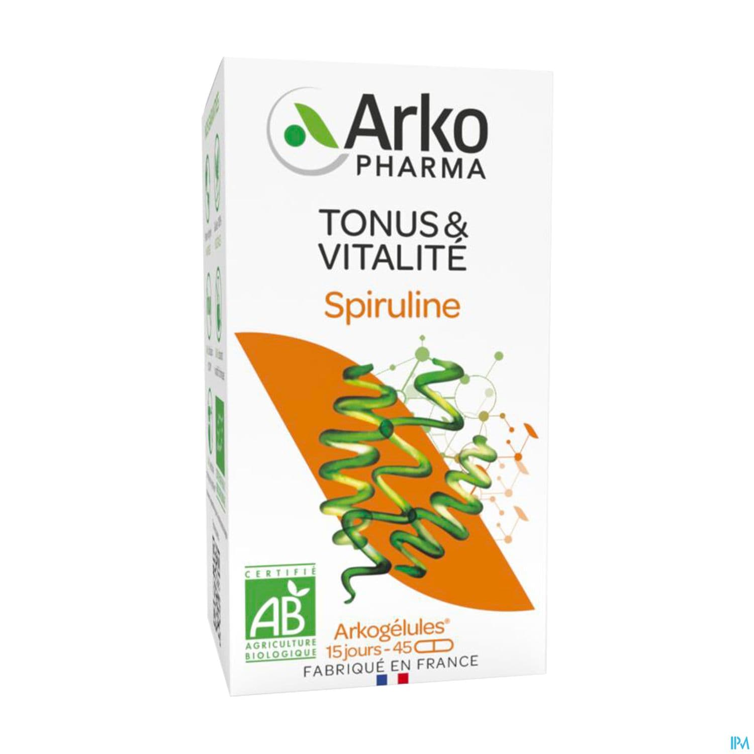 Arkogelules Spiruline Bio Caps 45