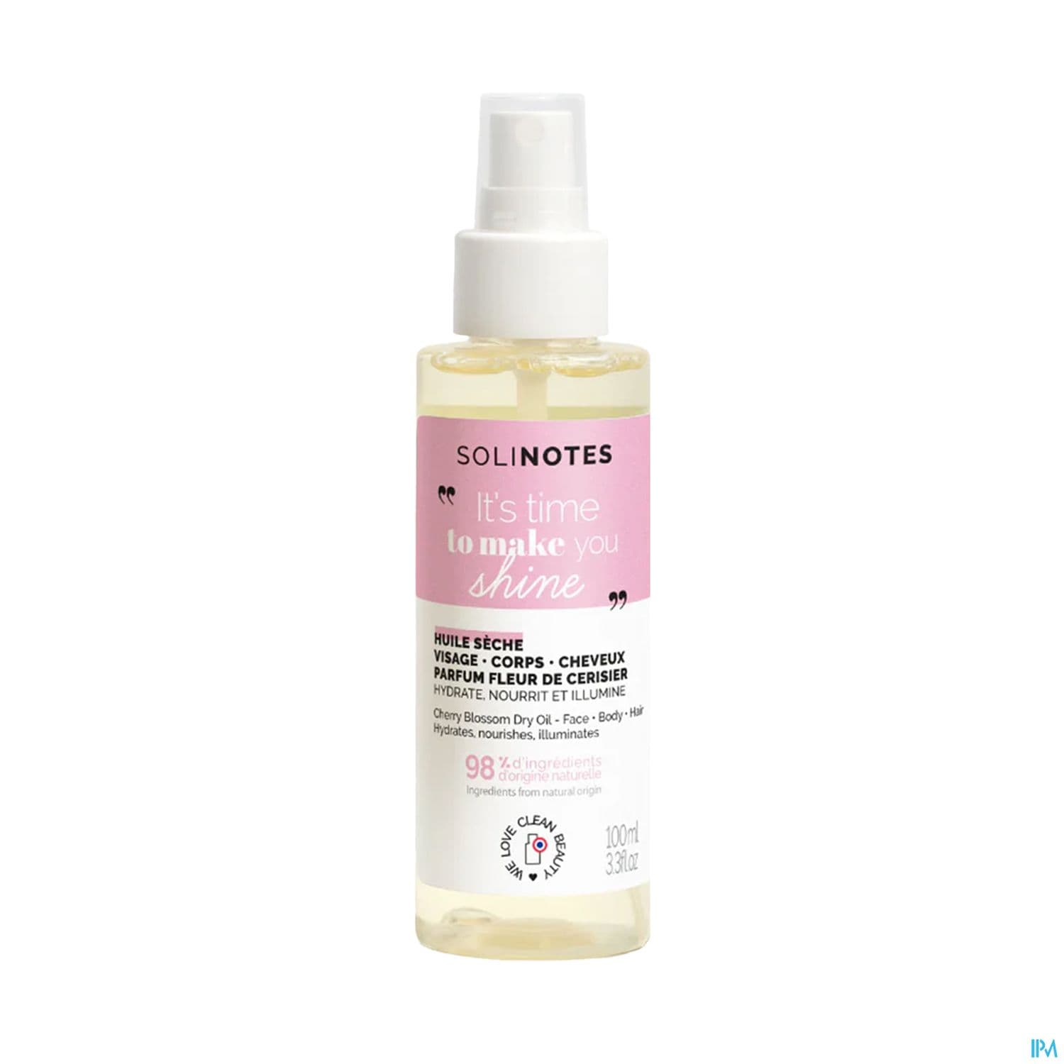 Solinotes Huile Seche Fleur De Cerisier 100ml
