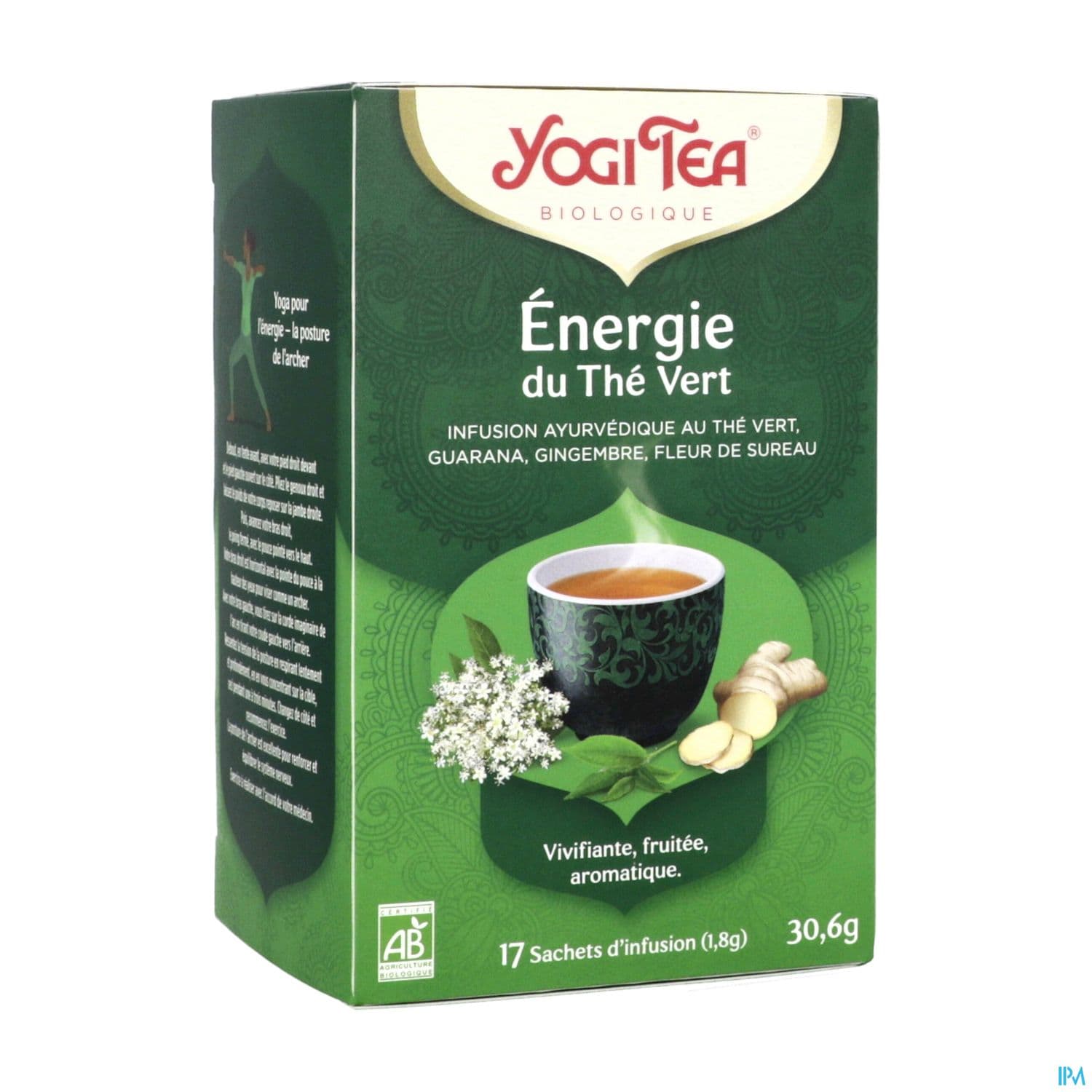 Yogi Tea Energie Du The Vert Bio Infusette 2g 17