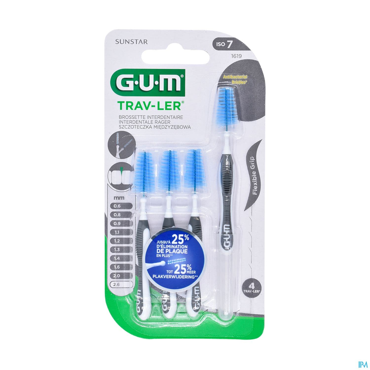 Gum Trav-ler Brossette 2.6mm 4 1619m4