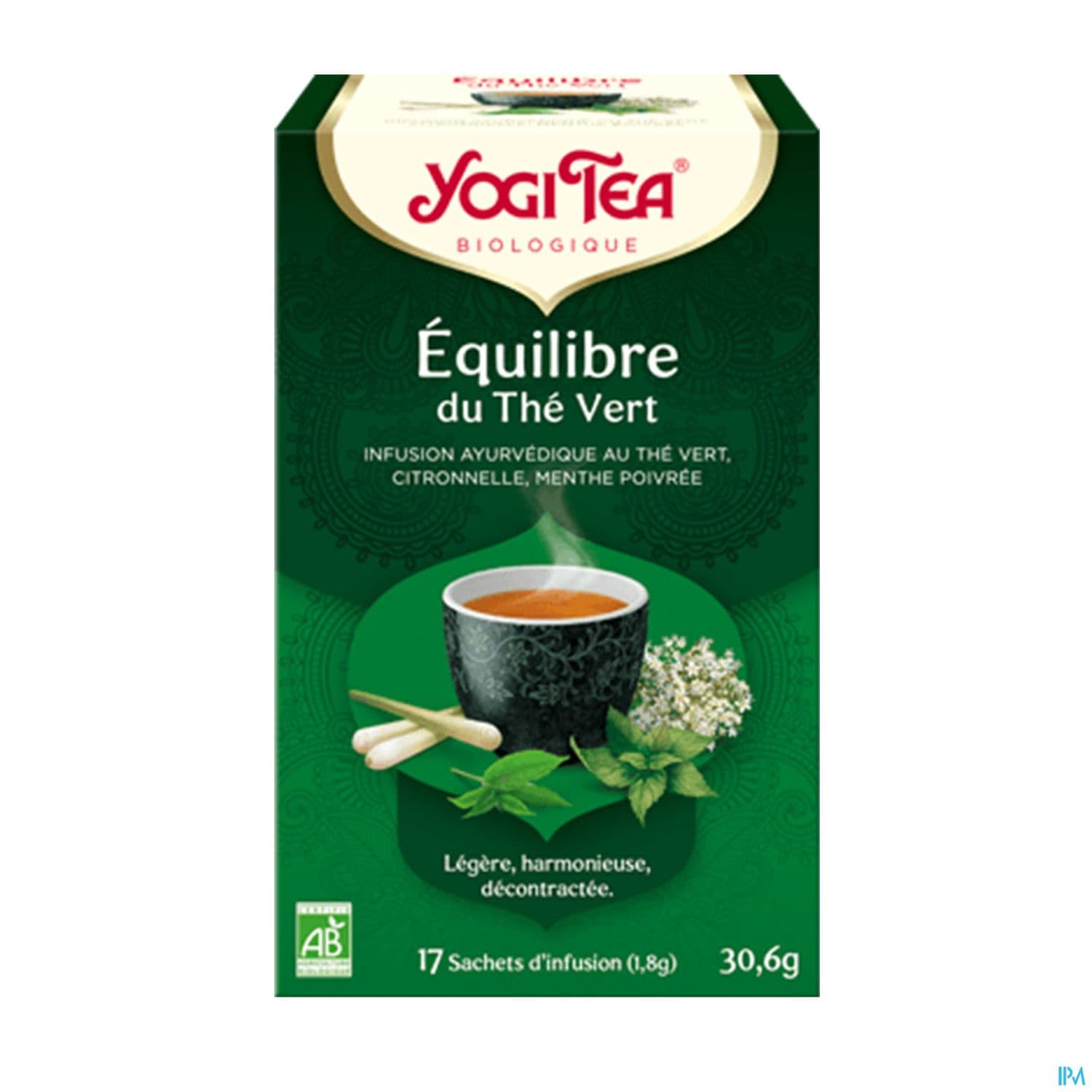 Yogi Tea Equilibre Du The Vert Bio Infusette 2g 17