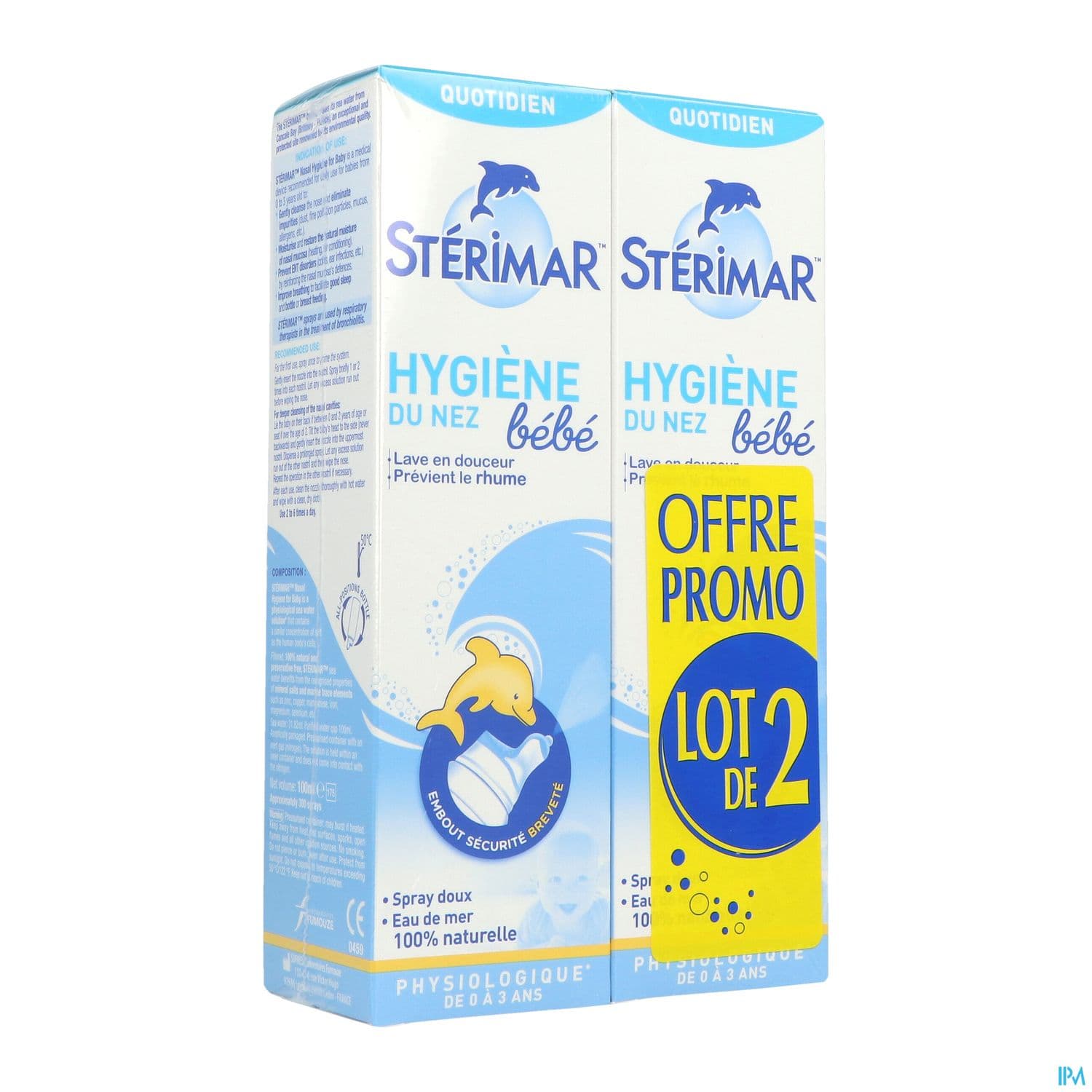 STERIMAR BEBE HYGIENE NEZ 100MLX2