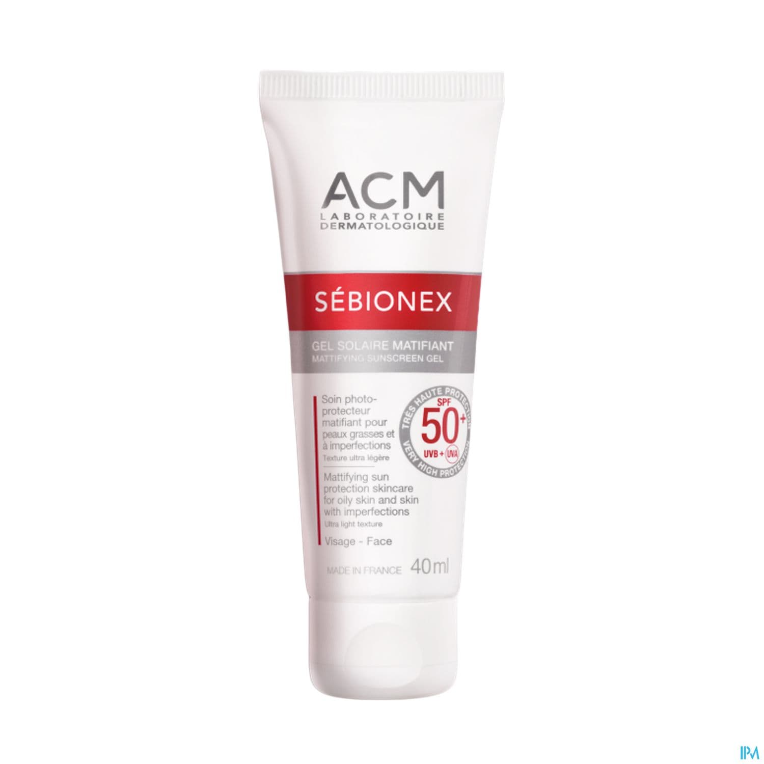 Acm Sebionex Gel Ecran Solaire Matifiant Spf50+ 40ml